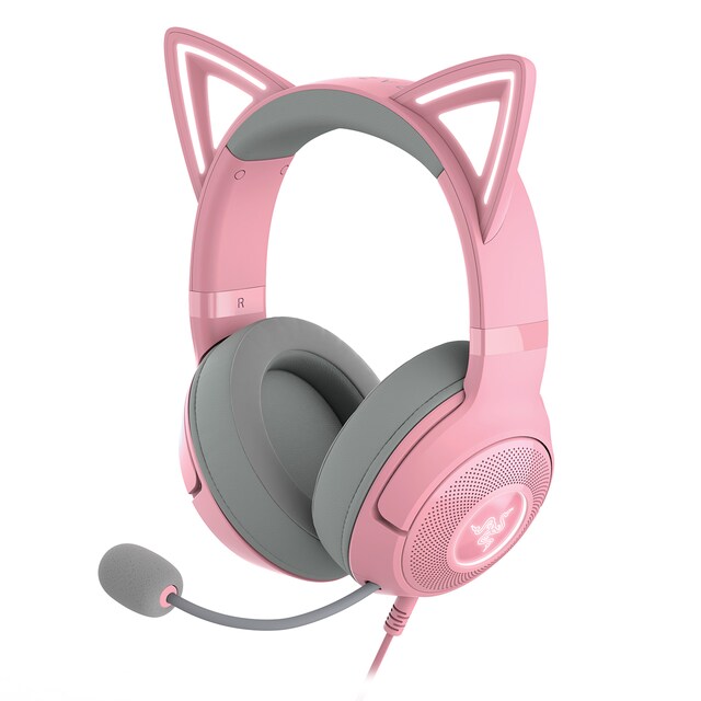 Auriculares Gaming con micrófono y cable Razer Kraken Kitty V2 Quartz