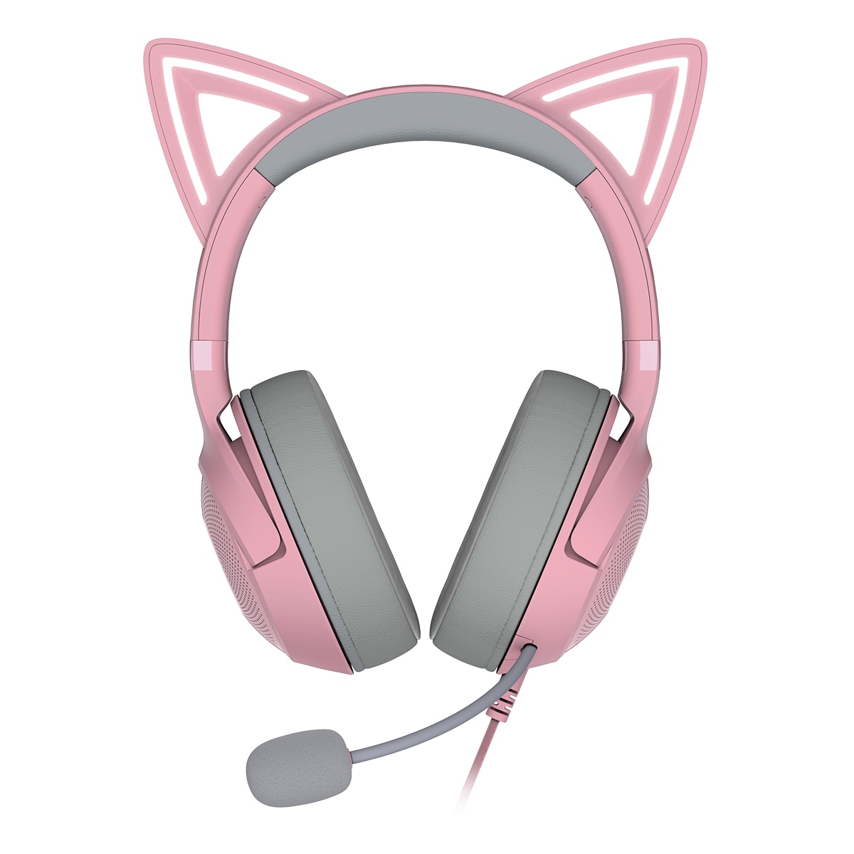 Auriculares Gaming con micrófono y cable Razer Kraken Kitty V2 Quartz Cuarzo-2