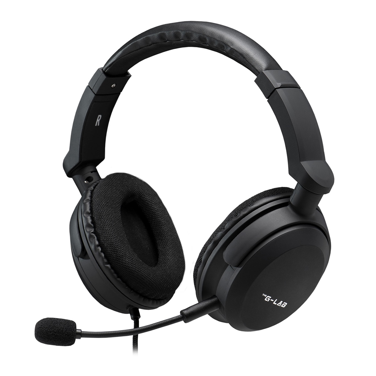Auriculares Gaming con micrófono y cable The G-Lab Korp Carbon Negro-1
