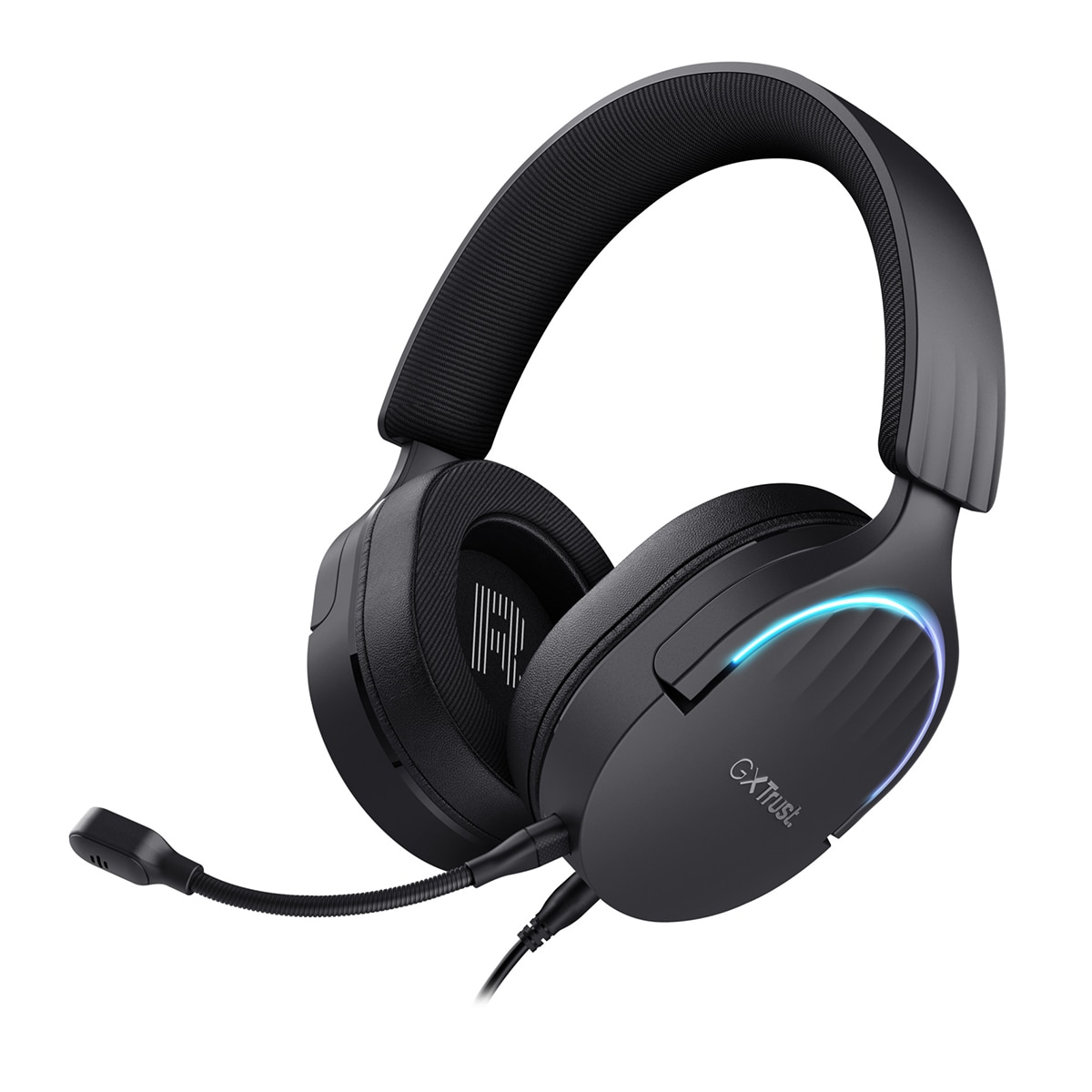 Imagen 0 de Auriculares Gaming con micrófono Trust GXT 490 Fayzo negro con sonido 7.1