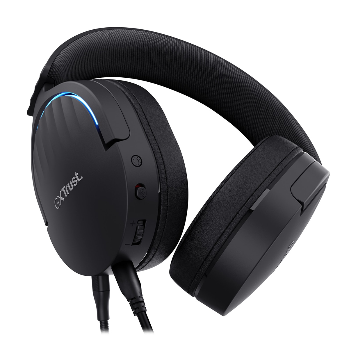 Auriculares Gaming con micrófono Trust GXT 490 Fayzo negro con sonido 7.1 Negro-3