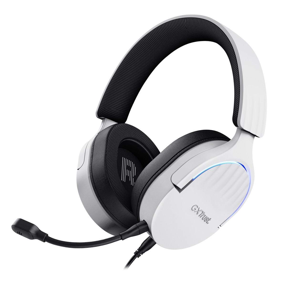 Auriculares Gaming con micrófono Trust GXT 490 Fayzo blanco con sonido 7.1 Blanco / Negro-1