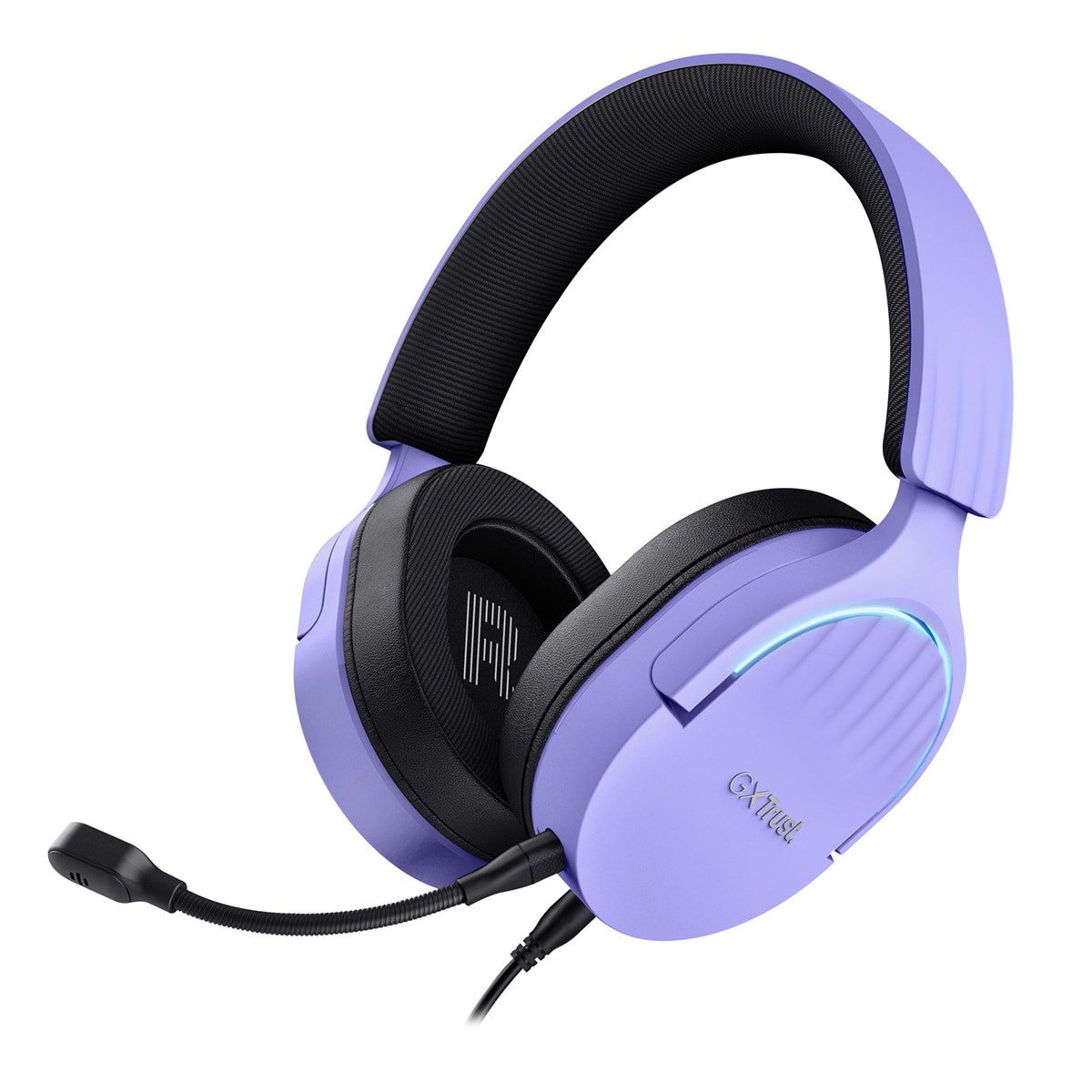 Auriculares Gaming con micrófono Trust GXT 490 Fayzo morado con sonido 7.1 Púrpura / Negro-1
