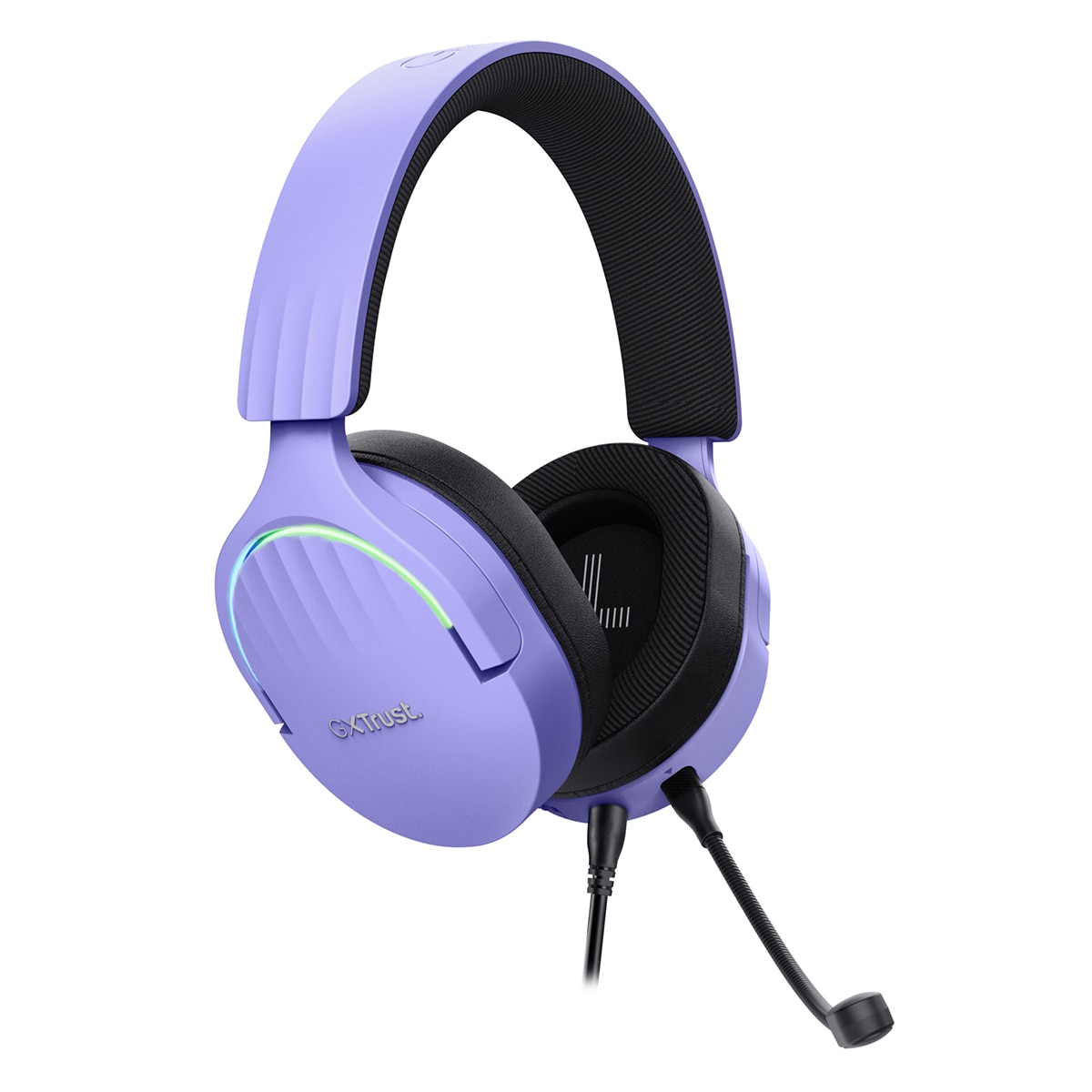 Auriculares Gaming con micrófono Trust GXT 490 Fayzo morado con sonido 7.1 Púrpura / Negro-2