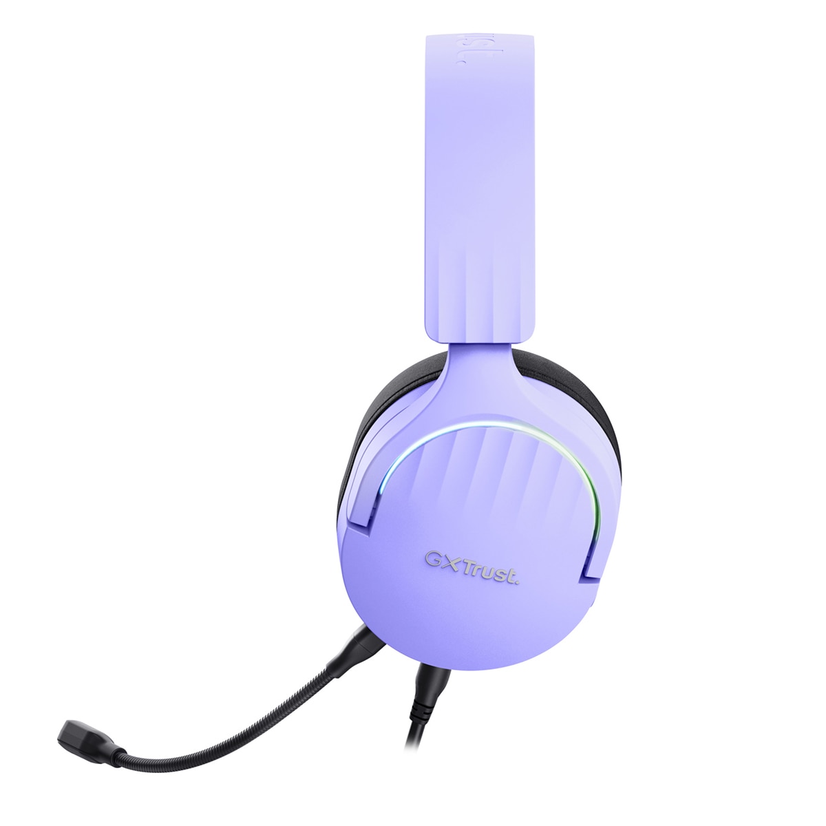 Auriculares Gaming con micrófono Trust GXT 490 Fayzo morado con sonido 7.1 Púrpura / Negro-5
