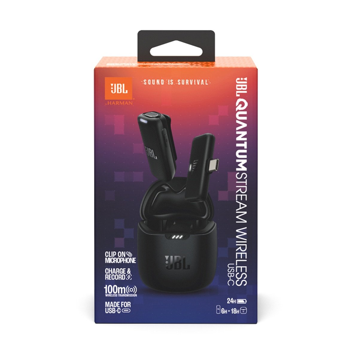Microfone Wireless JBL Quantum Stream Wireless com Lightning para dispositivos Apple Preto-21