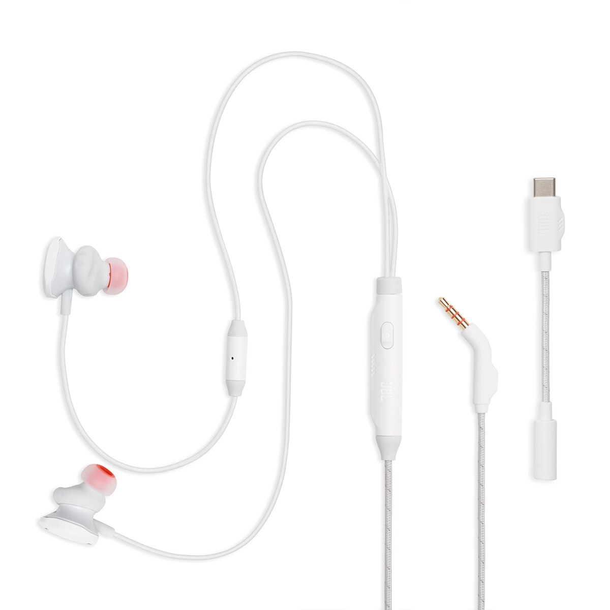 Auriculares Gaming de botón con cable JBL Quantum 50 con USB-C Blanco-5