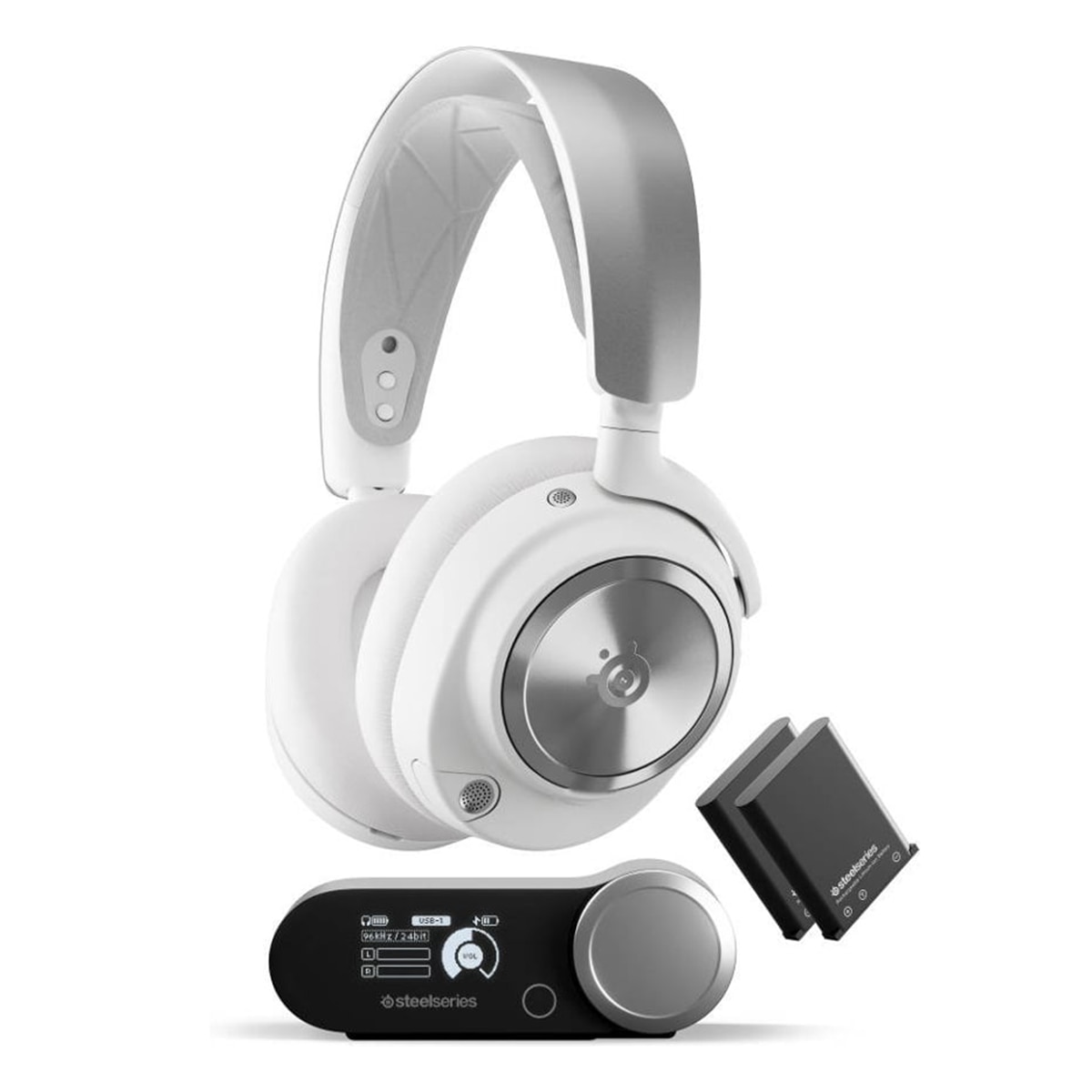 Auriculares Gaming con micrófono SteelSeries Arctis Nova Pro Wireless con cancelación activa de ruido Blanco-7