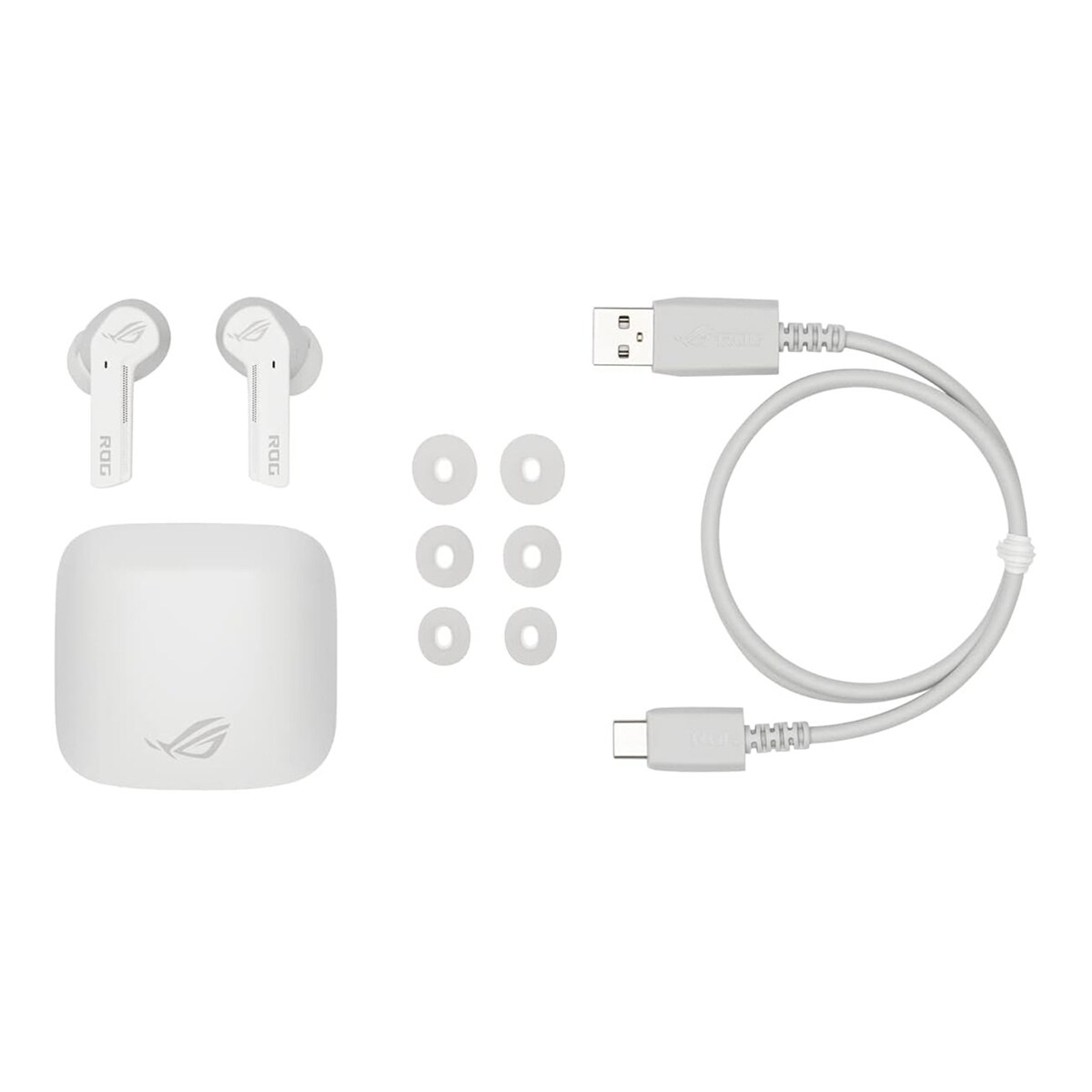 Auriculares Gaming Asus ROG Cetra True Wireless blancos con cancelación de ruido Blanco-5