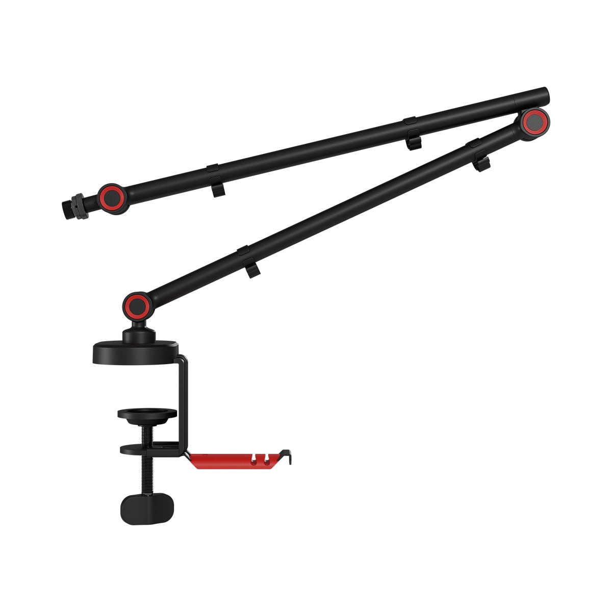 Brazo articulado Genesis Thulium 500 para micrófono con soporte para auriculares Negro / Rojo-2