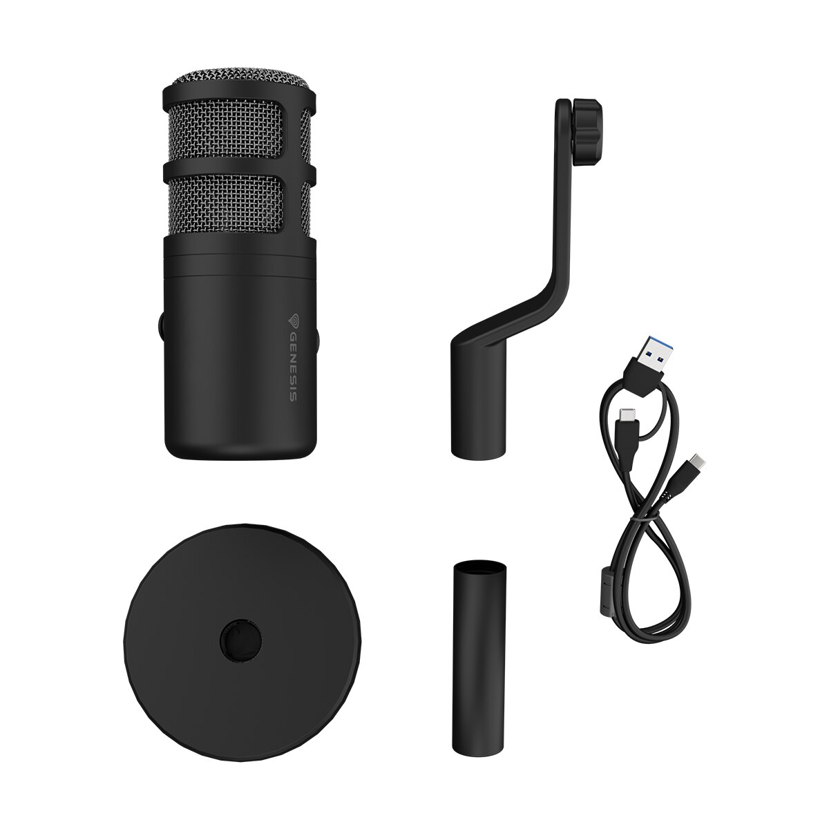 Micrófono Genesis RADIUM 350D Dinámico USB Negro-5