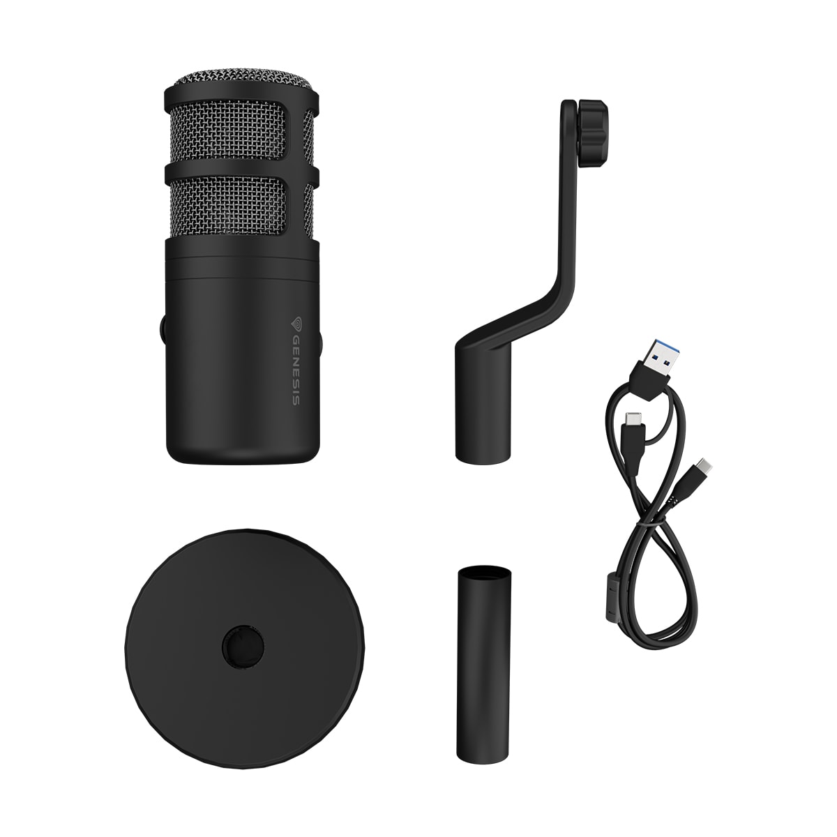 Micrófono Genesis RADIUM 350D Dinámico USB Negro-5