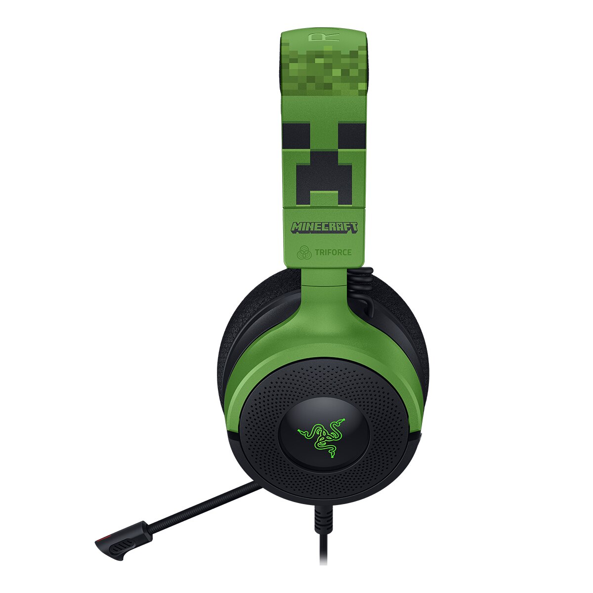 Auriculares Diadema Gaming Razer Kraken V4 X Minecraft Edition - Verde / Negro Verde / Negro-5