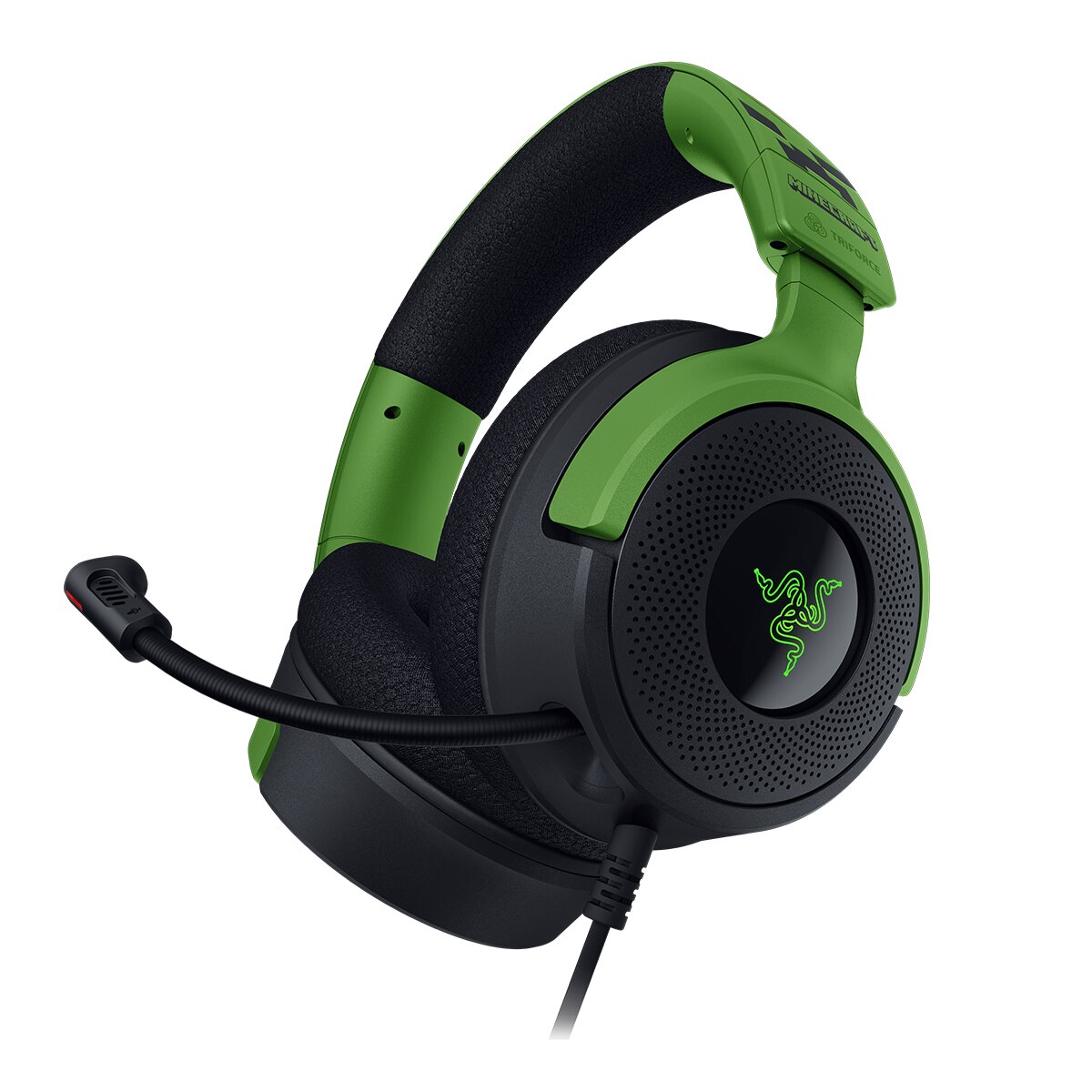 Auriculares Diadema Gaming Razer Kraken V4 X Minecraft Edition - Verde / Negro Verde / Negro-6