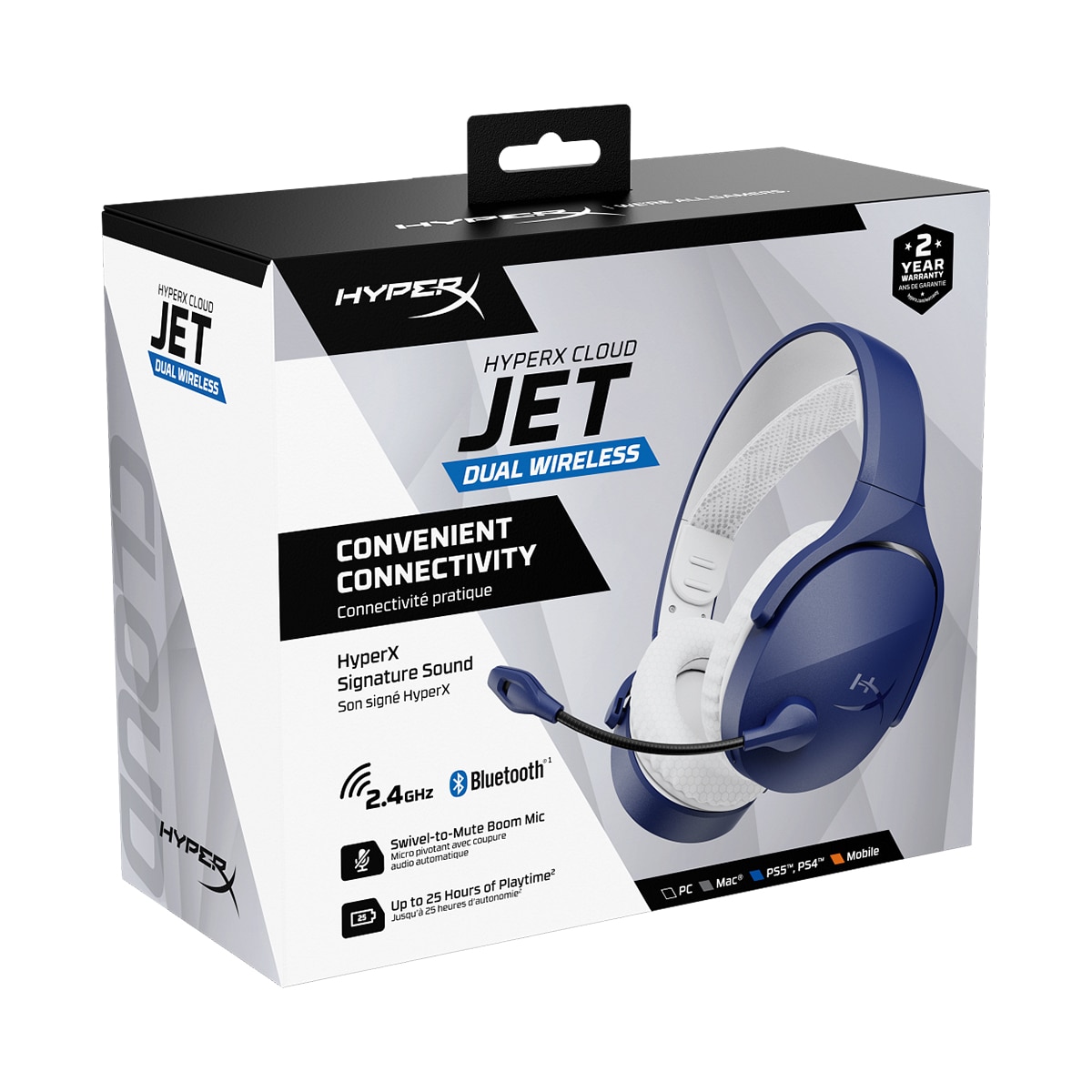 Auriculares de diadema inalámbricos HyperX Cloud Jet para Gaming - Azul Azul-7