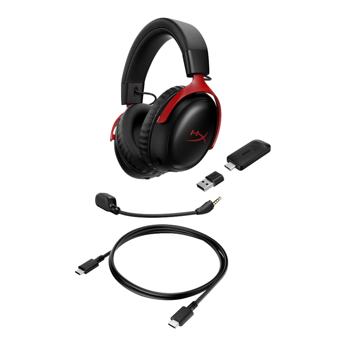 Auriculares de diadema inalámbricos HyperX Cloud III S Wireless para Gaming Negro / Rojo-2