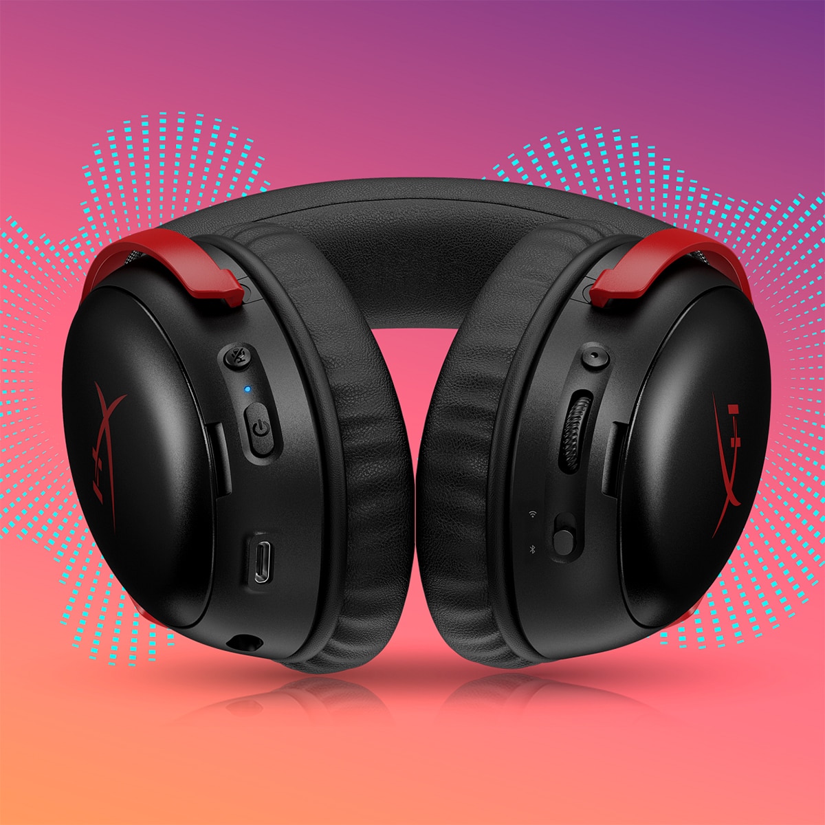 Auriculares de diadema inalámbricos HyperX Cloud III S Wireless para Gaming Negro / Rojo-8