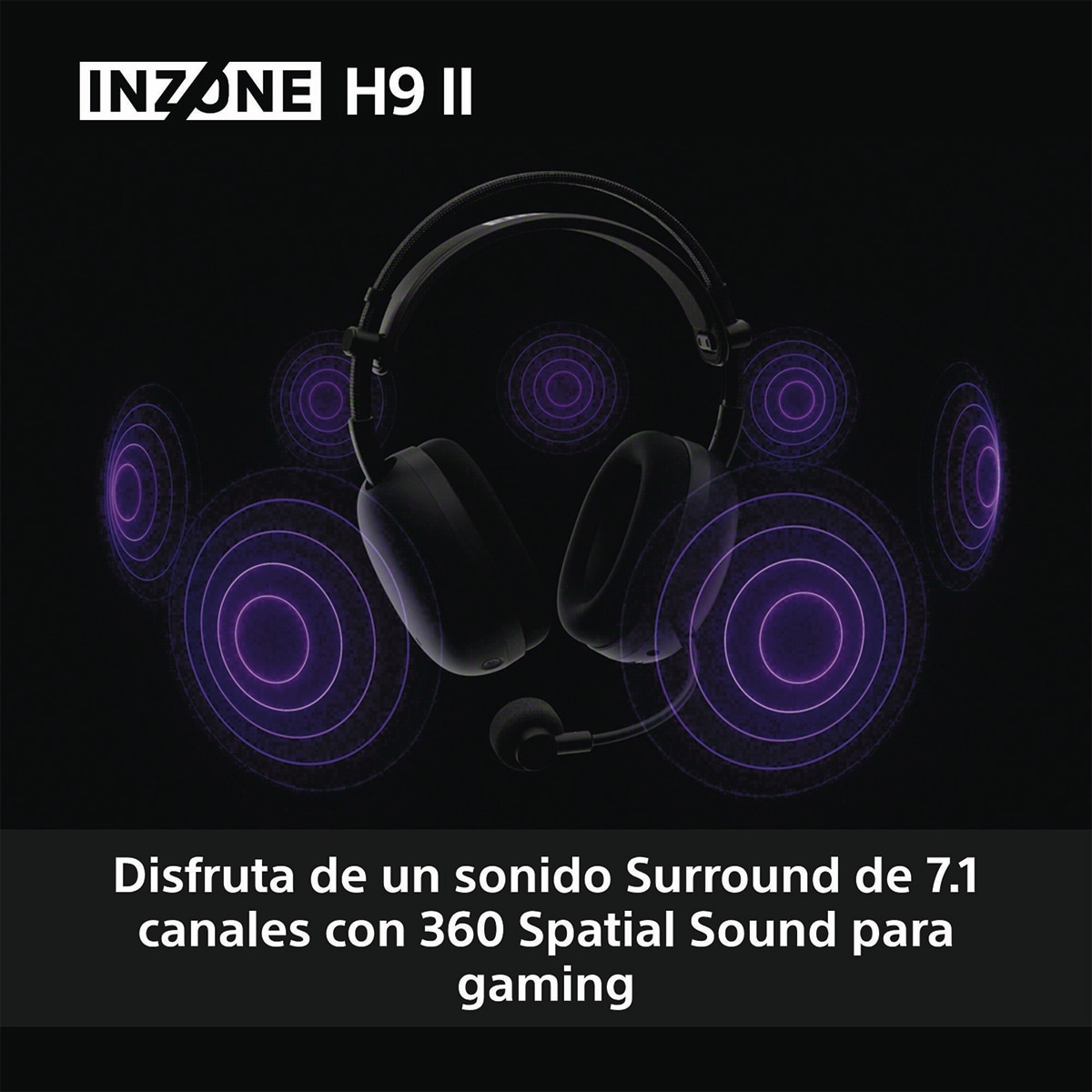 Auriculares Diadema con micrófono para Gaming Sony INZONE H9 II con cancelación de ruido Blanco-6