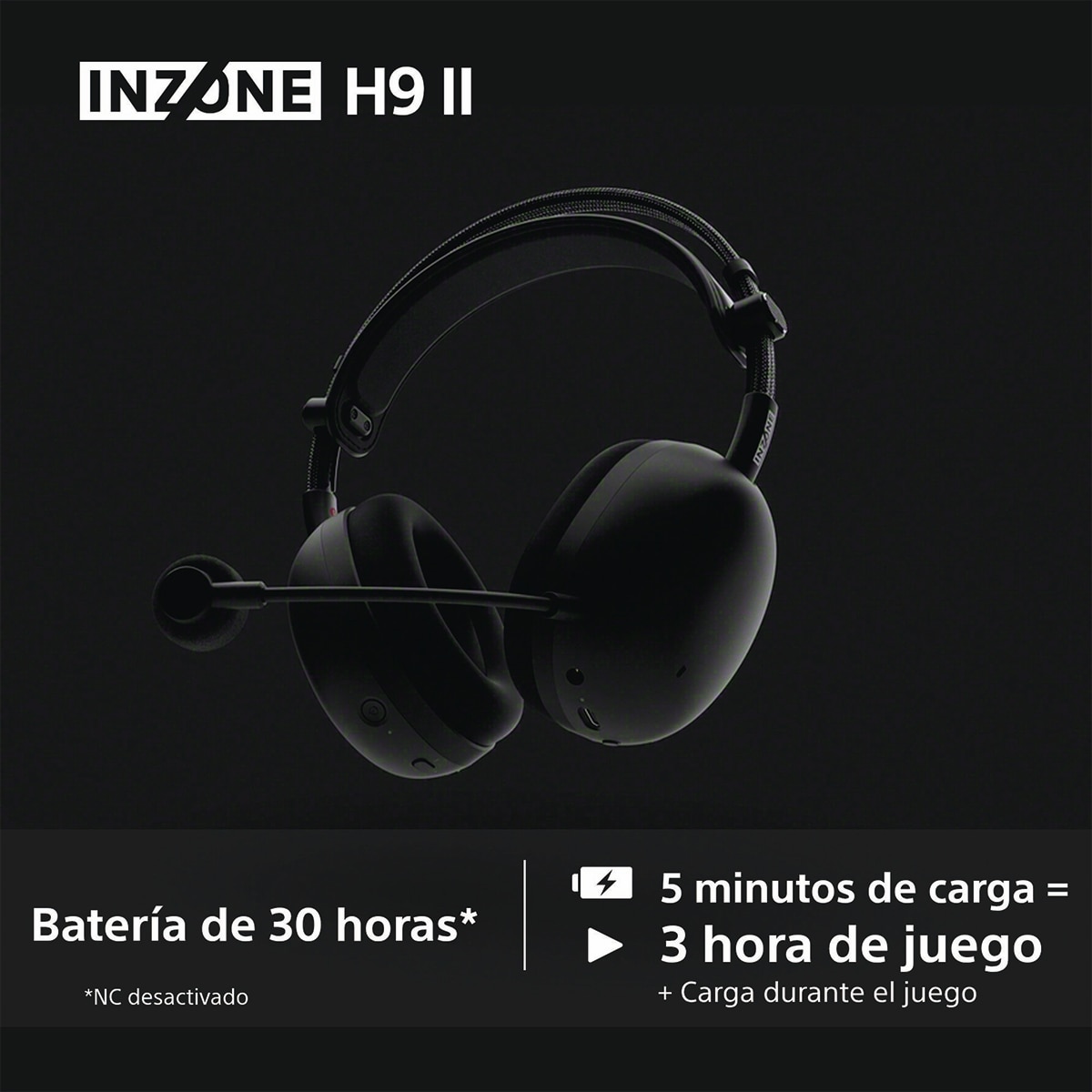 Auriculares Diadema con micrófono para Gaming Sony INZONE H9 II con cancelación de ruido Blanco-9