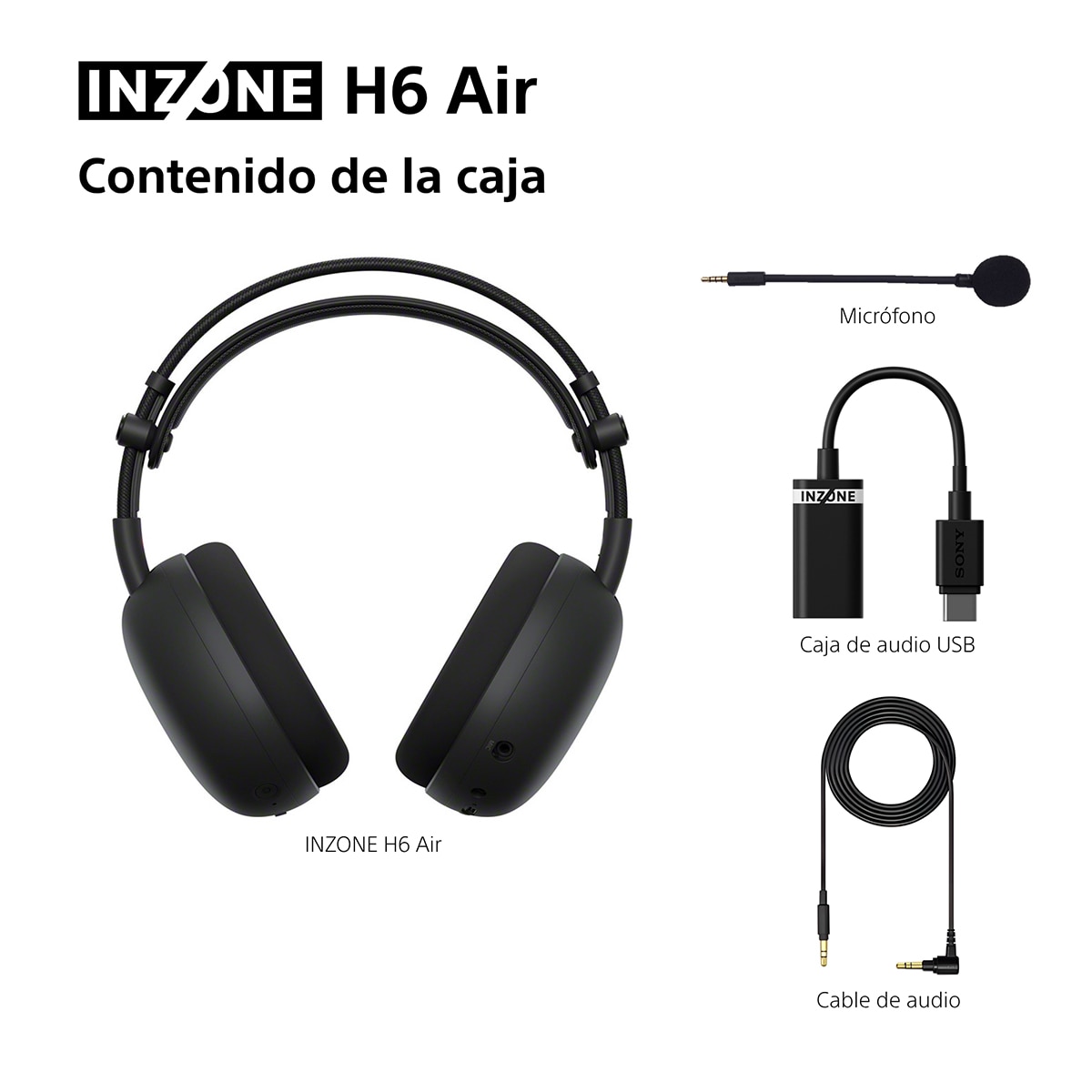 Auricular Gaming con micrófono Sony Inzone H6 Air - Negro Negro-13