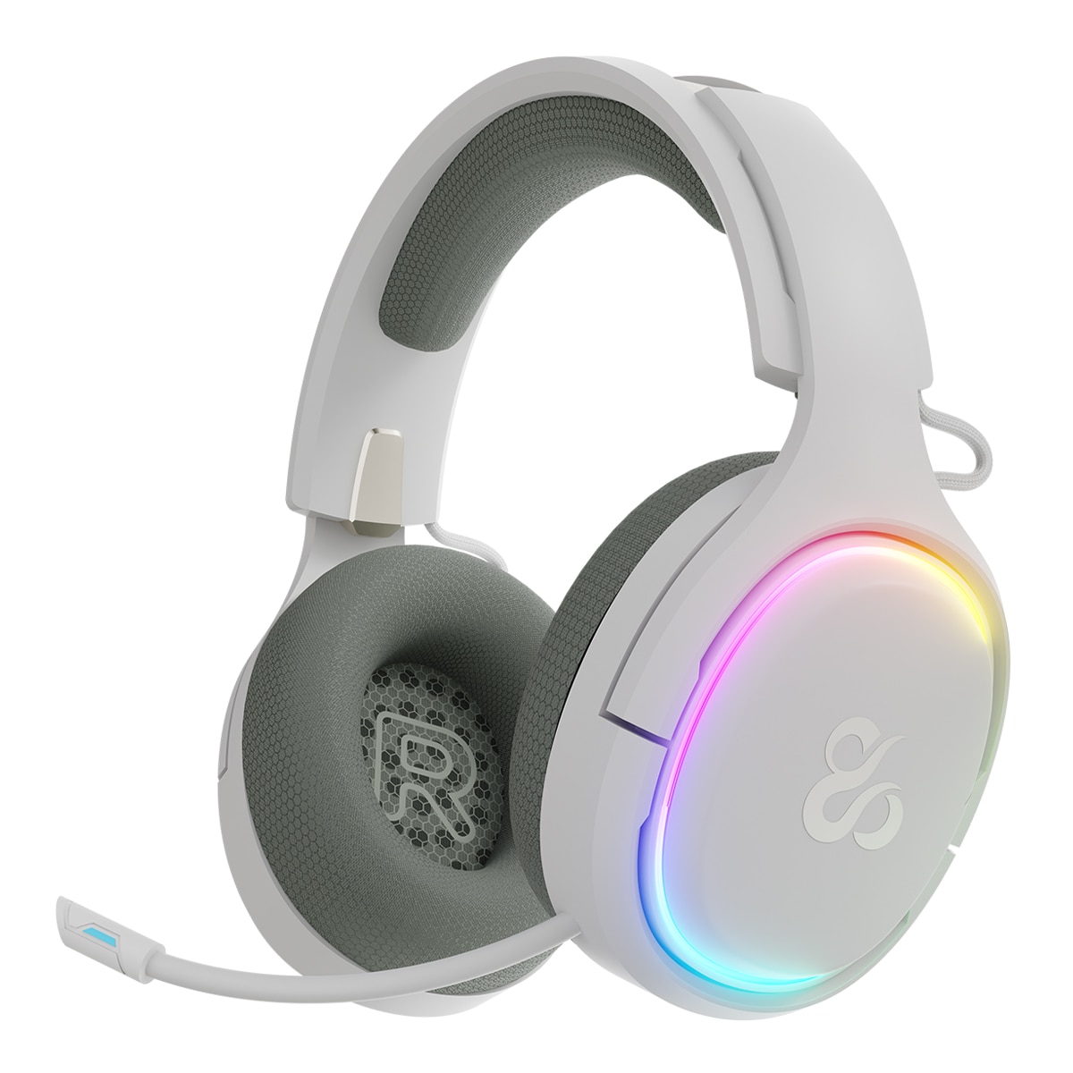 Imagen 1 de Auriculares de diadema Gaming Newskill Aton V2 inalámbricos RGB con triple conectividad Negro