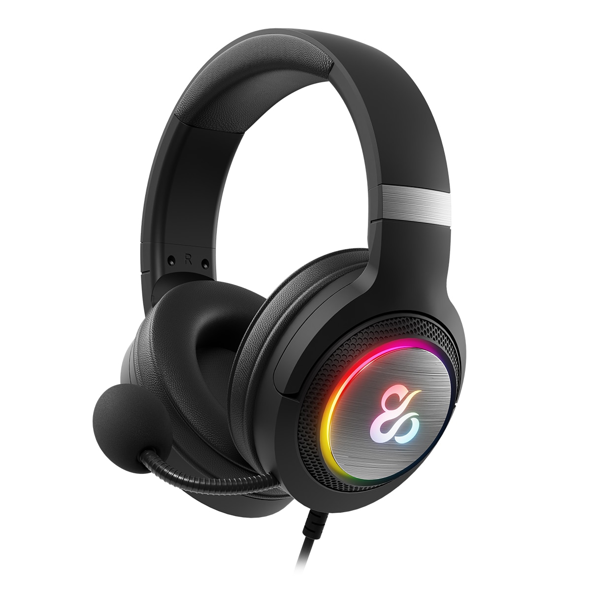 NEWSKILL - Auriculares de diadema Gaming Newskill Sobek 7.1 V2 con sonido virtual 7.1 e iluminación RGB.