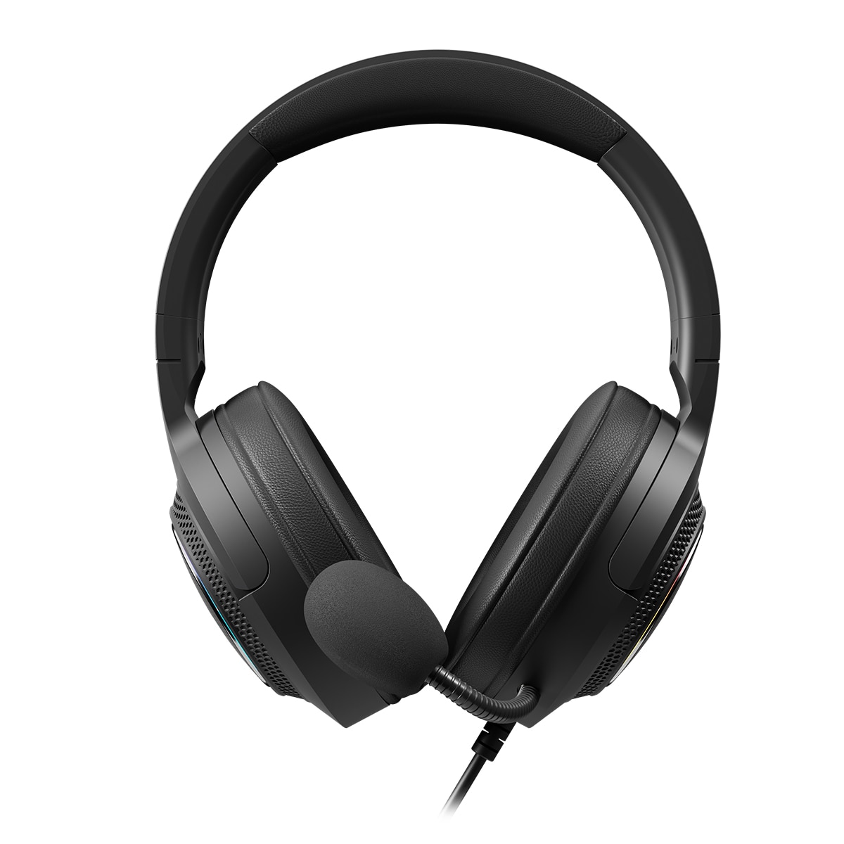 Auriculares de diadema Gaming Newskill Sobek 7.1 V2 con sonido virtual 7.1 e iluminación RGB - Negro Negro-2