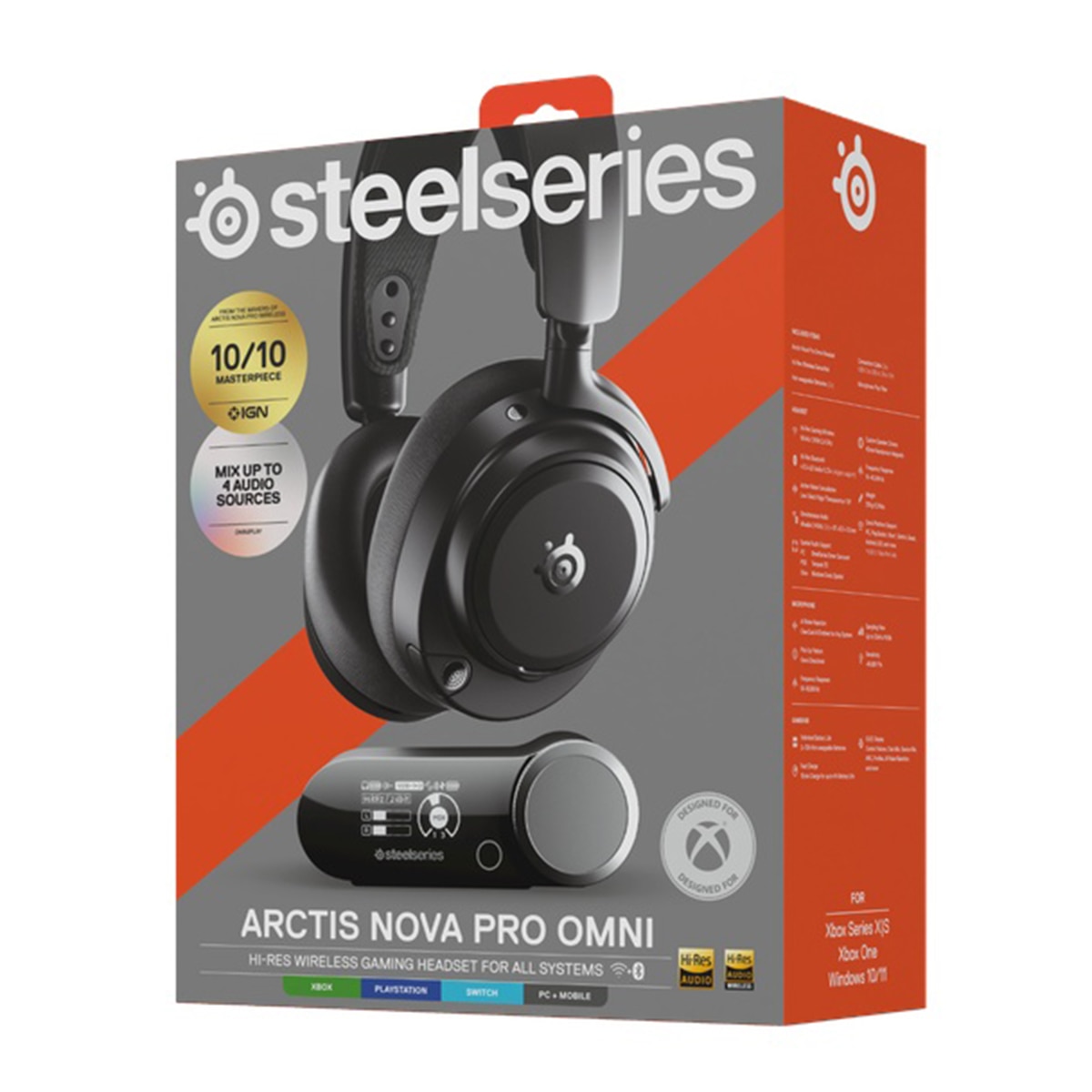 Auriculares Diadema inalámbricos Gaming Steelseries Artics Nova Pro Omni Negro Negro-2