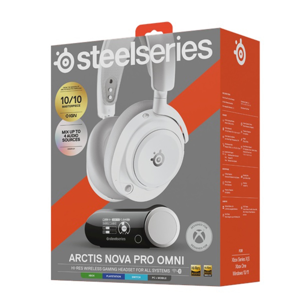 Auriculares Diadema inalámbricos Gaming Steelseries Artics Nova Pro Omni Blanco Blanco-2