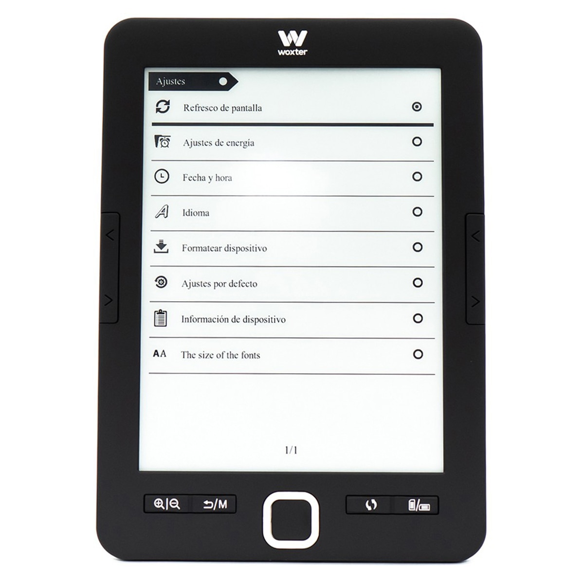 eReader Woxter Scriba 195, 4GB, 6" E-Ink Pearl, negro Negro-4