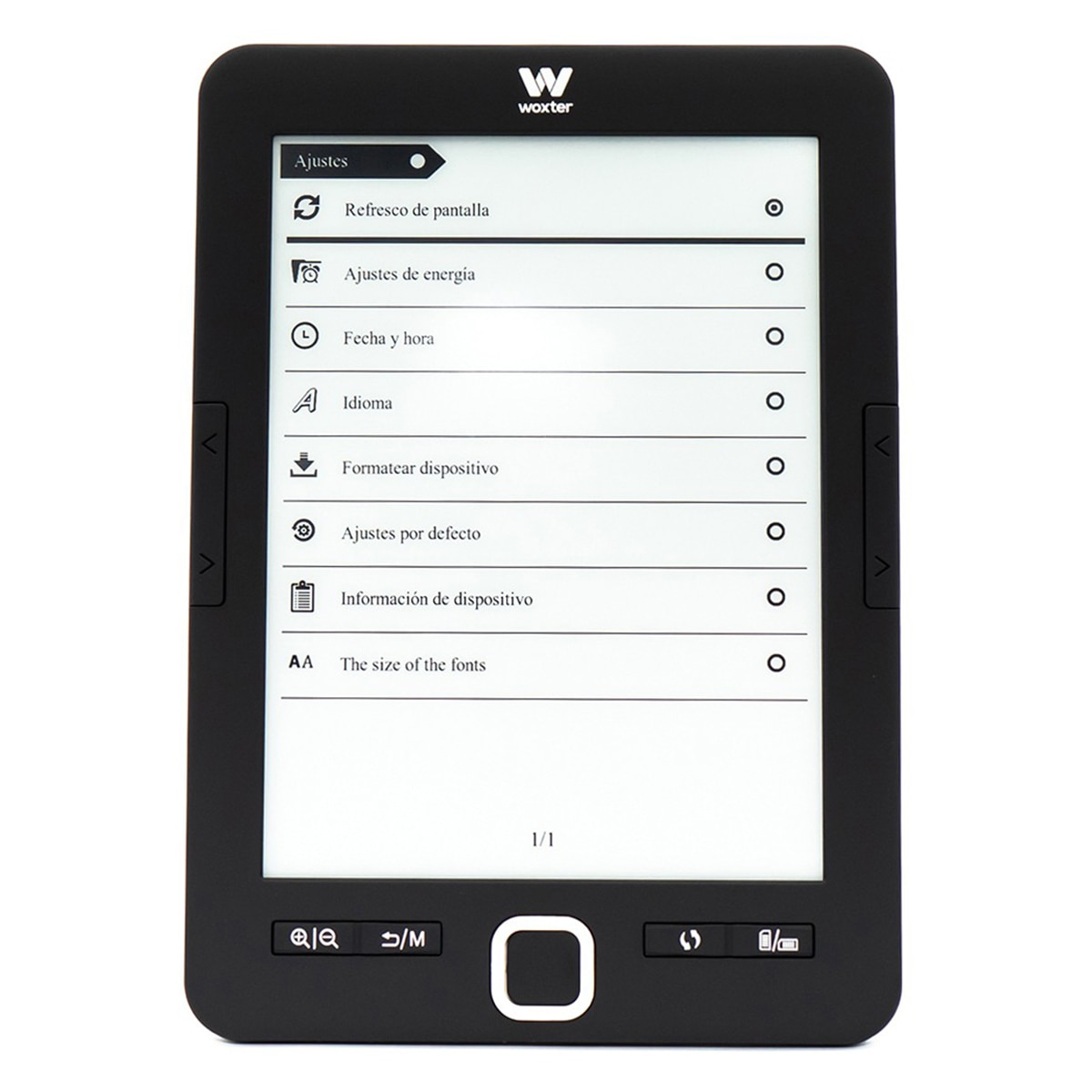 eReader Woxter Scriba 195, 4GB, 6" E-Ink Pearl, negro Negro-5