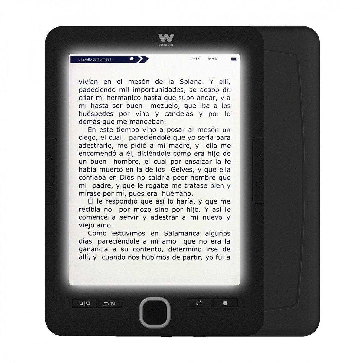 eReader Woxter Scriba 195 Paperlight, 4GB, 6" E-Ink Pearl retroiluminada, negro Negro-2