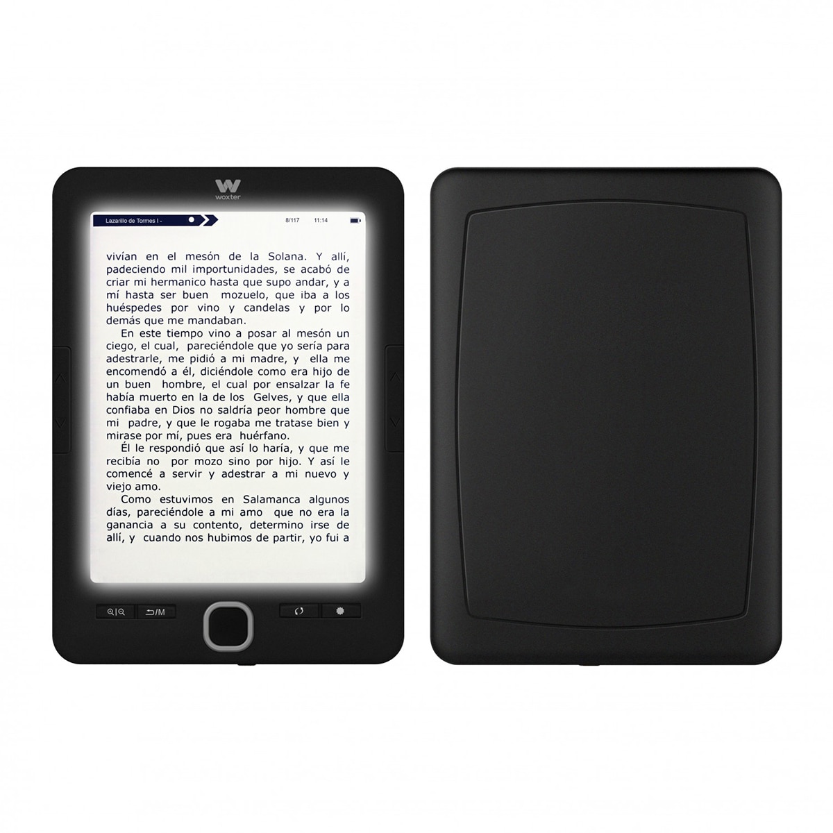 eReader Woxter Scriba 195 Paperlight, 4GB, 6" E-Ink Pearl retroiluminada, negro Negro-3