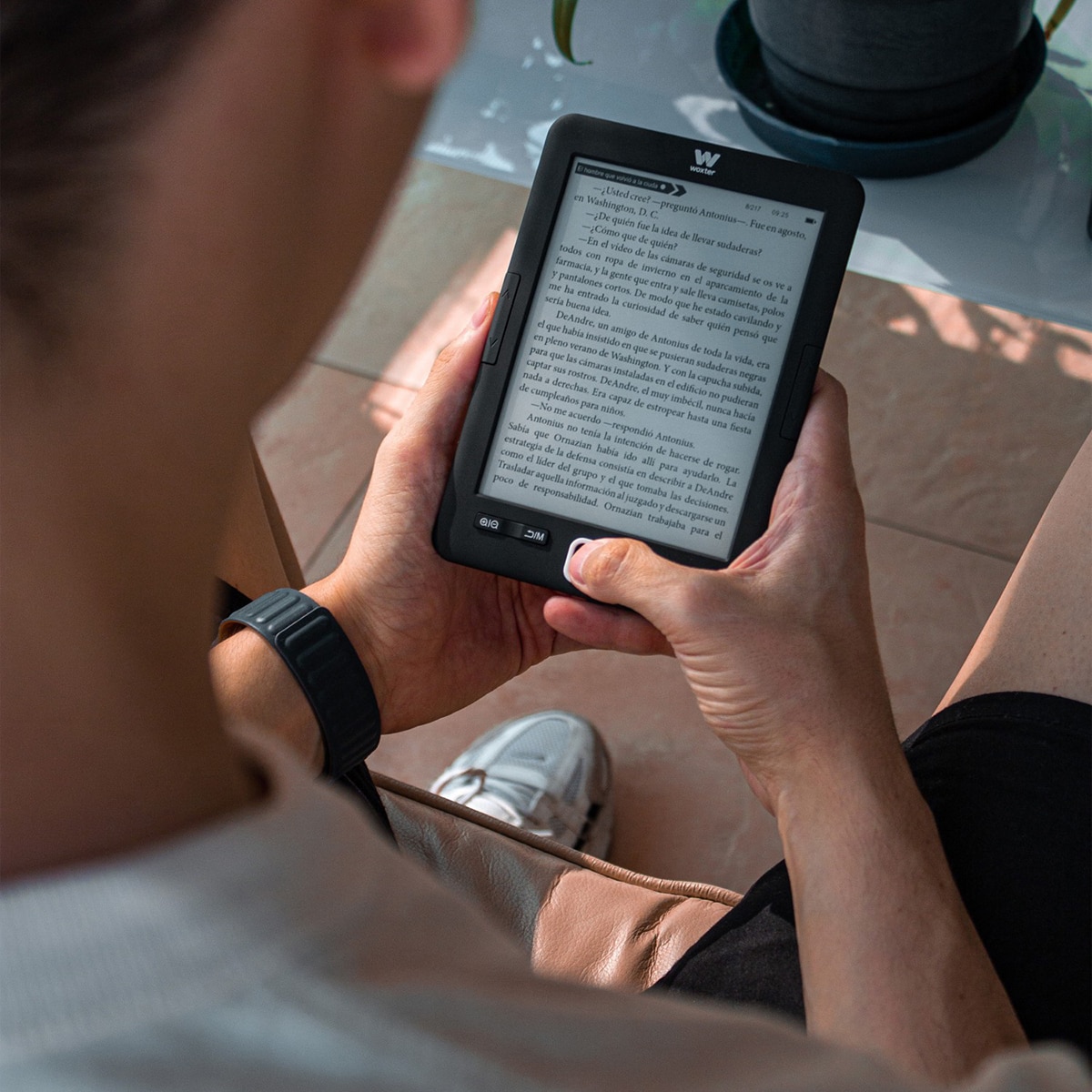 eReader Woxter Scriba 195 Paperlight, 4GB, 6" E-Ink Pearl retroiluminada, negro Negro-6