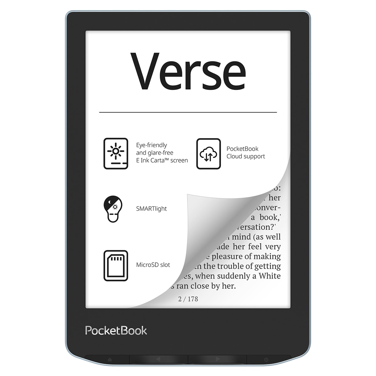e-Reader Pocketbook Verse Bright Blue, 6" E-ink Carta Azul brillante-1