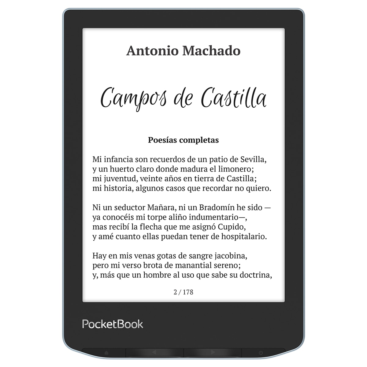 e-Reader Pocketbook Verse Bright Blue, 6" E-ink Carta Azul brillante-4