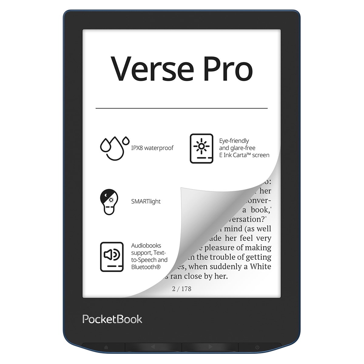 e-Reader Pocketbook Verse Pro Azure, 6" E-ink Carta Azul-1