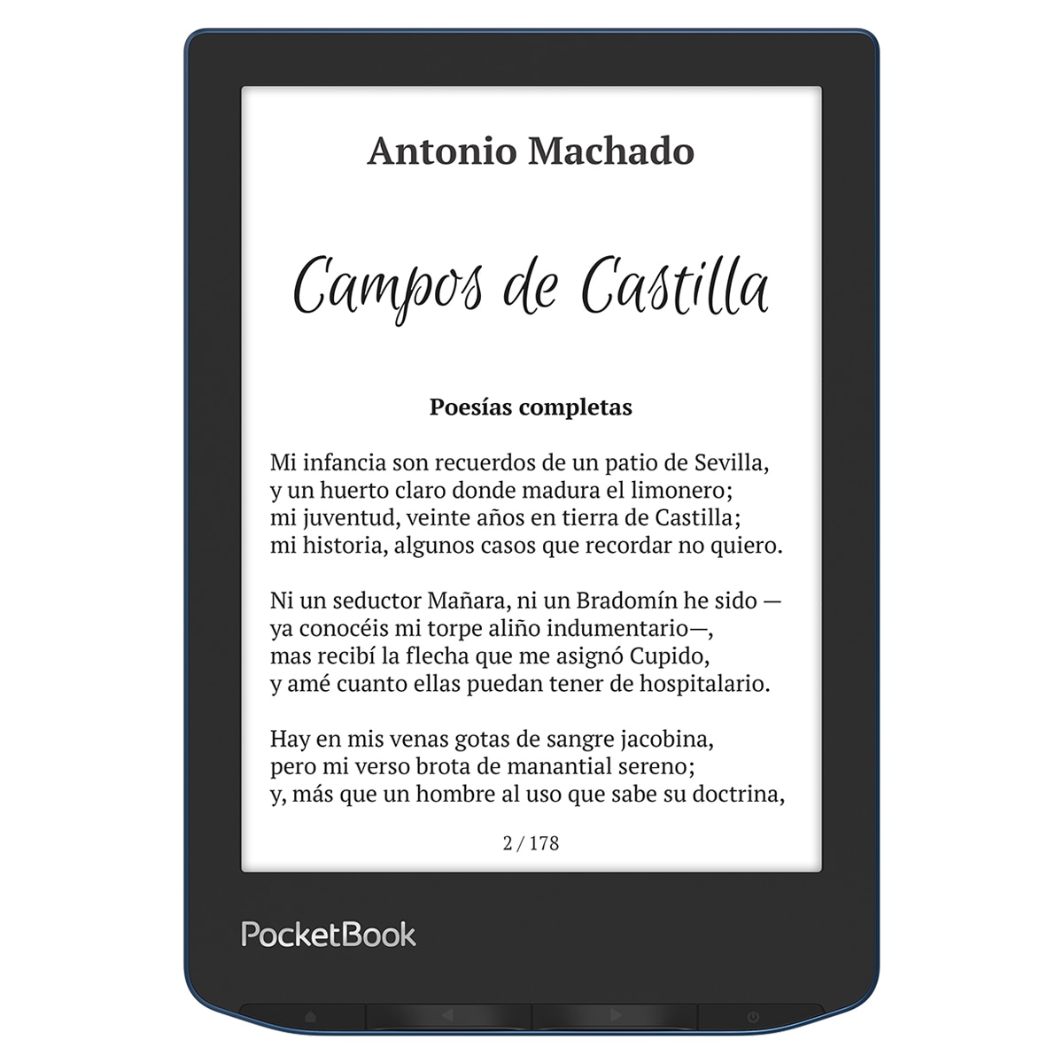 e-Reader Pocketbook Verse Pro Azure, 6" E-ink Carta Azul-4