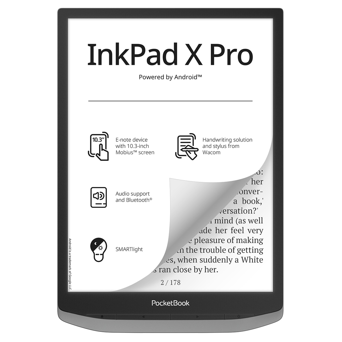 e-Reader InkPad X Pro Gris, 10,3" E-ink Mobius Gris-1