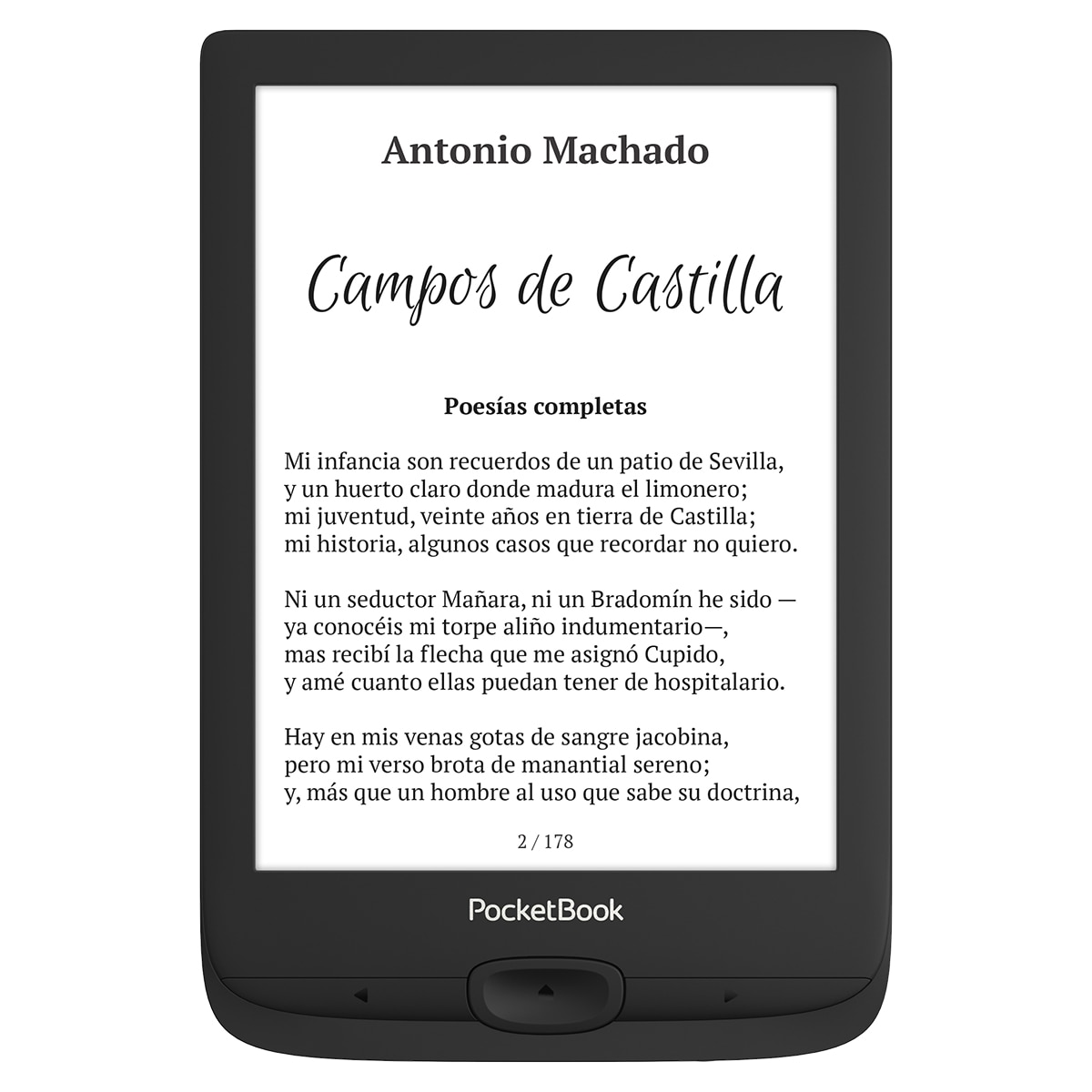 e-Reader PocketBook Basic Lux 4 - Ink Black, 6" E-ink Carta Negro-3