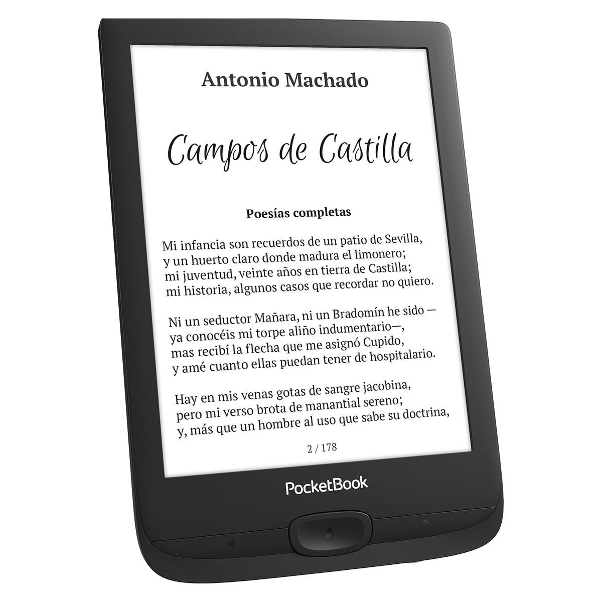e-Reader PocketBook Basic Lux 4 - Ink Black, 6" E-ink Carta Negro-4