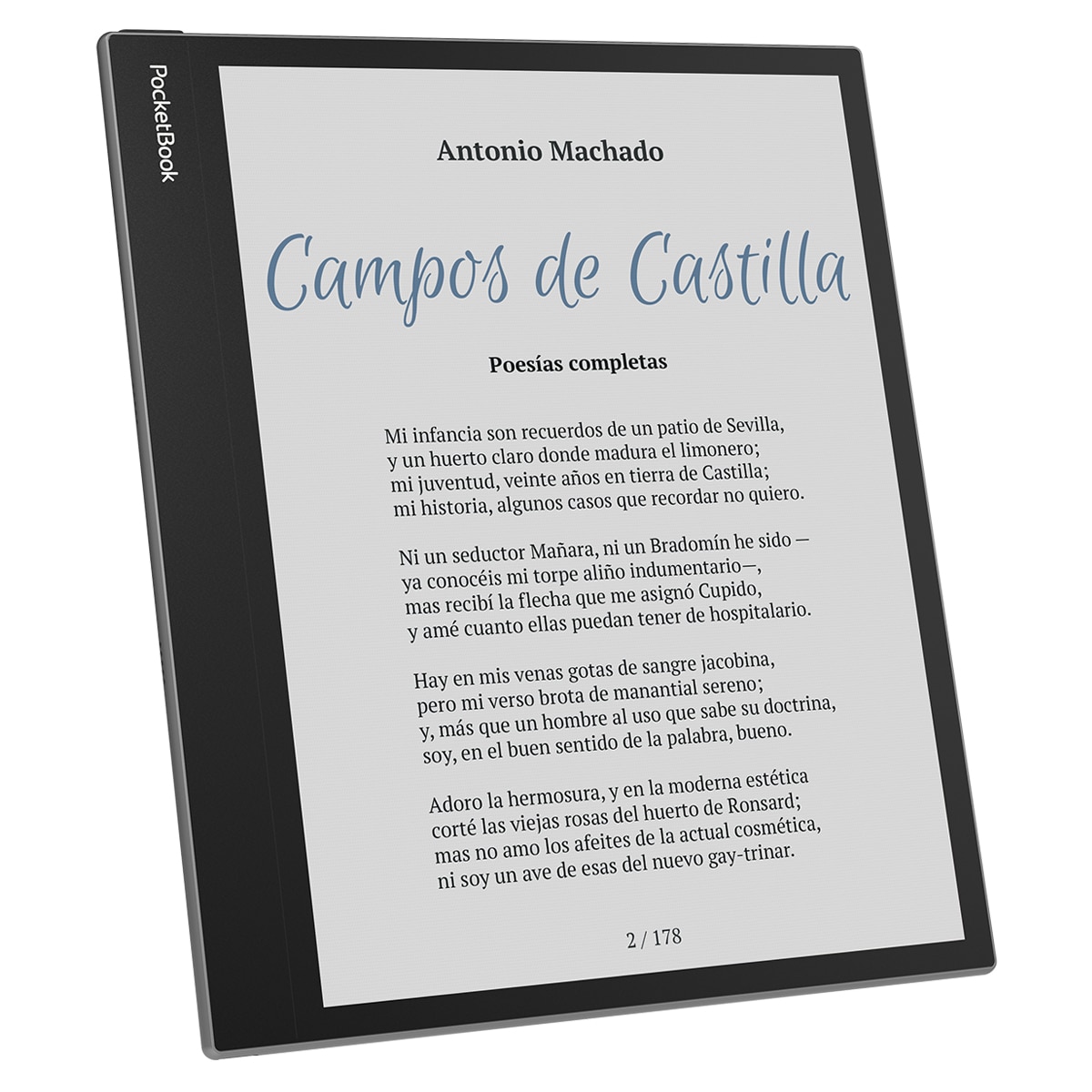 e-Reader PocketBook Inkpad Eo Mist Grey 10,3" E-Ink Kaleido 3, Android y cámara integrada Gris niebla-10