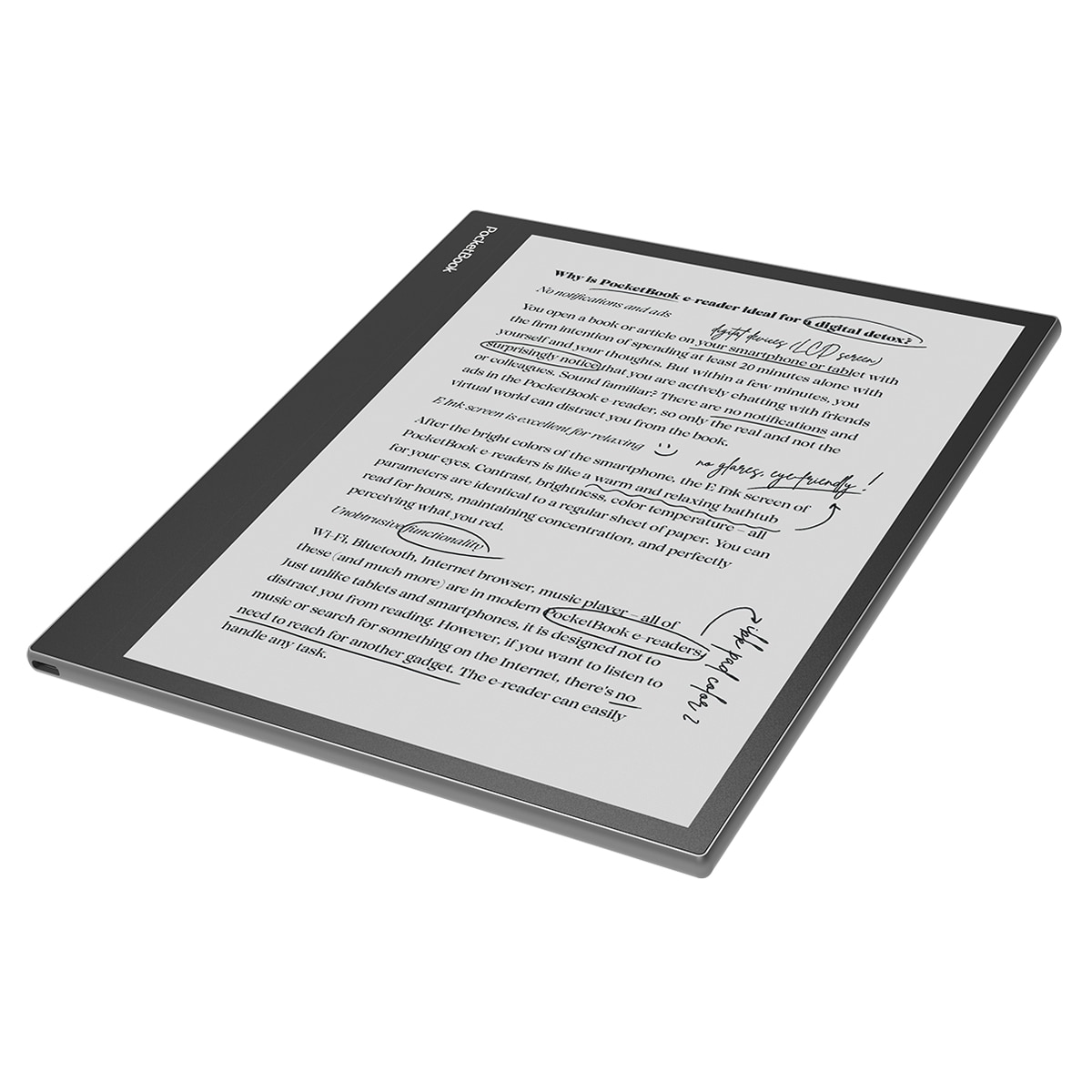 e-Reader PocketBook Inkpad Eo Mist Grey 10,3" E-Ink Kaleido 3, Android y cámara integrada Gris niebla-11