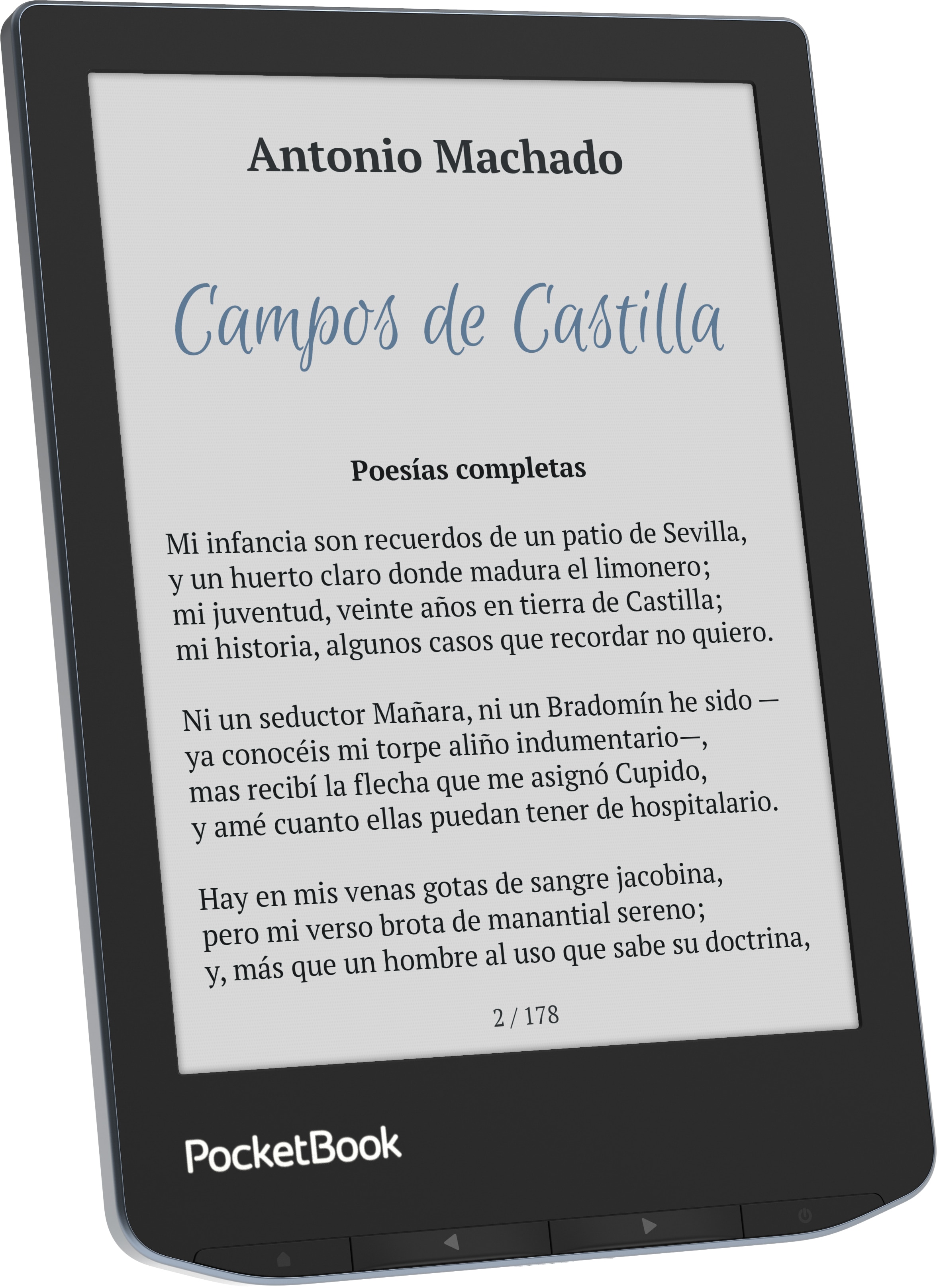 e-Reader PocketBook Verse Pro Color, 6" E Ink Kaleido 3, 16GB + 1GB RAM Gris-3