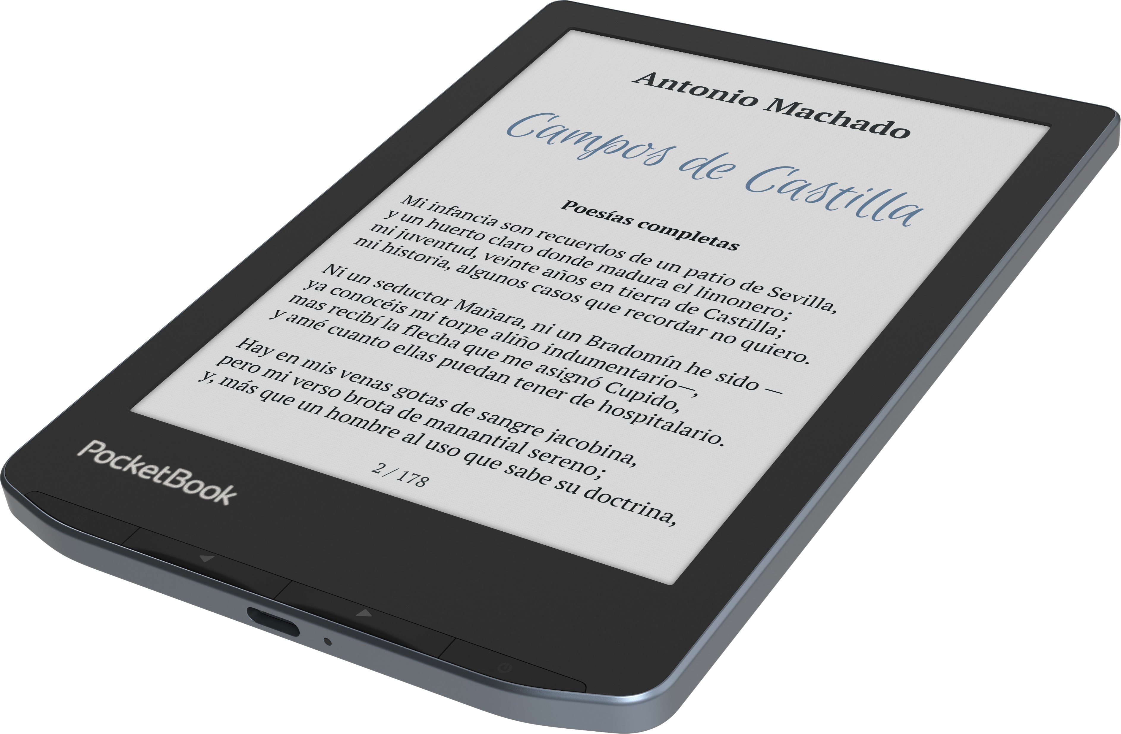 e-Reader PocketBook Verse Pro Color, 6" E Ink Kaleido 3, 16GB + 1GB RAM Gris-4