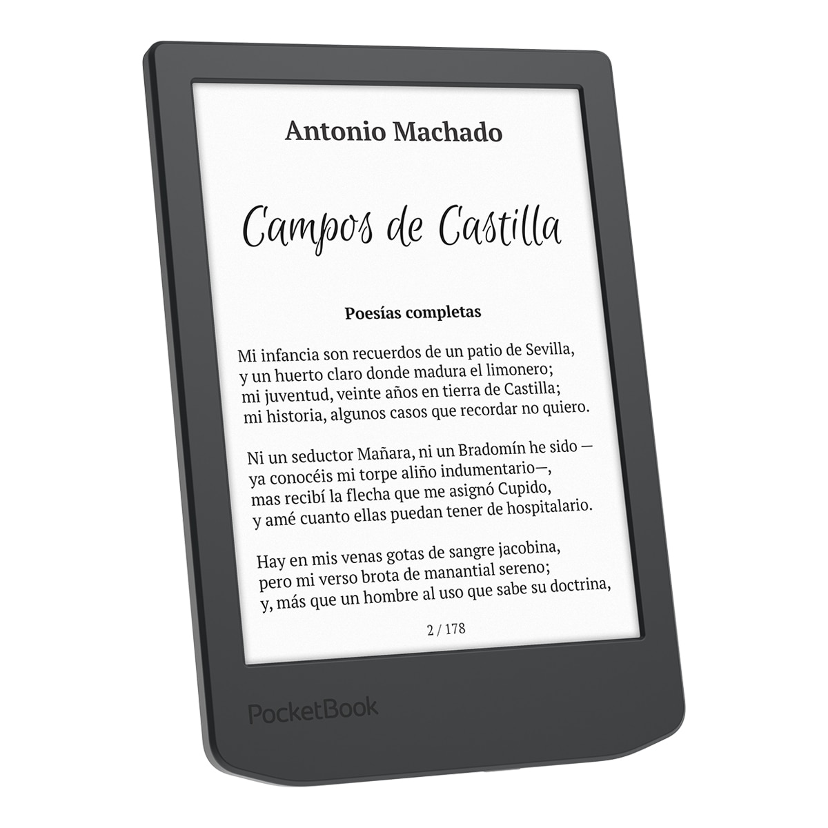 e-Reader PocketBook Verse Lite, E Ink Carta 6" Gris medianoche-2