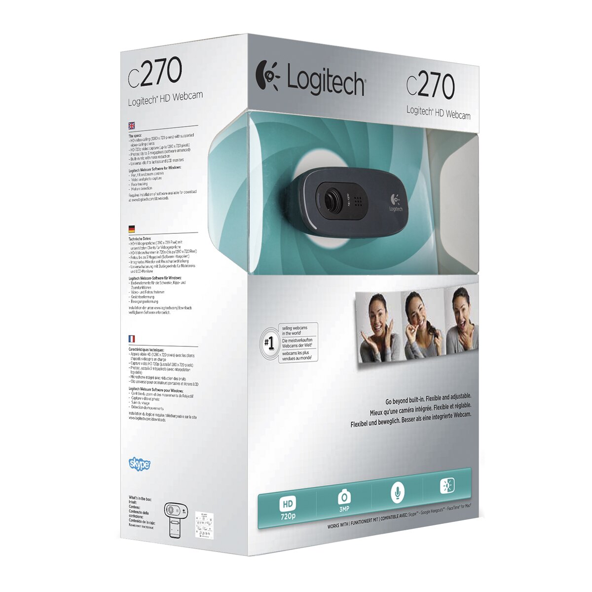 Webcam Logitech C270 HD 3