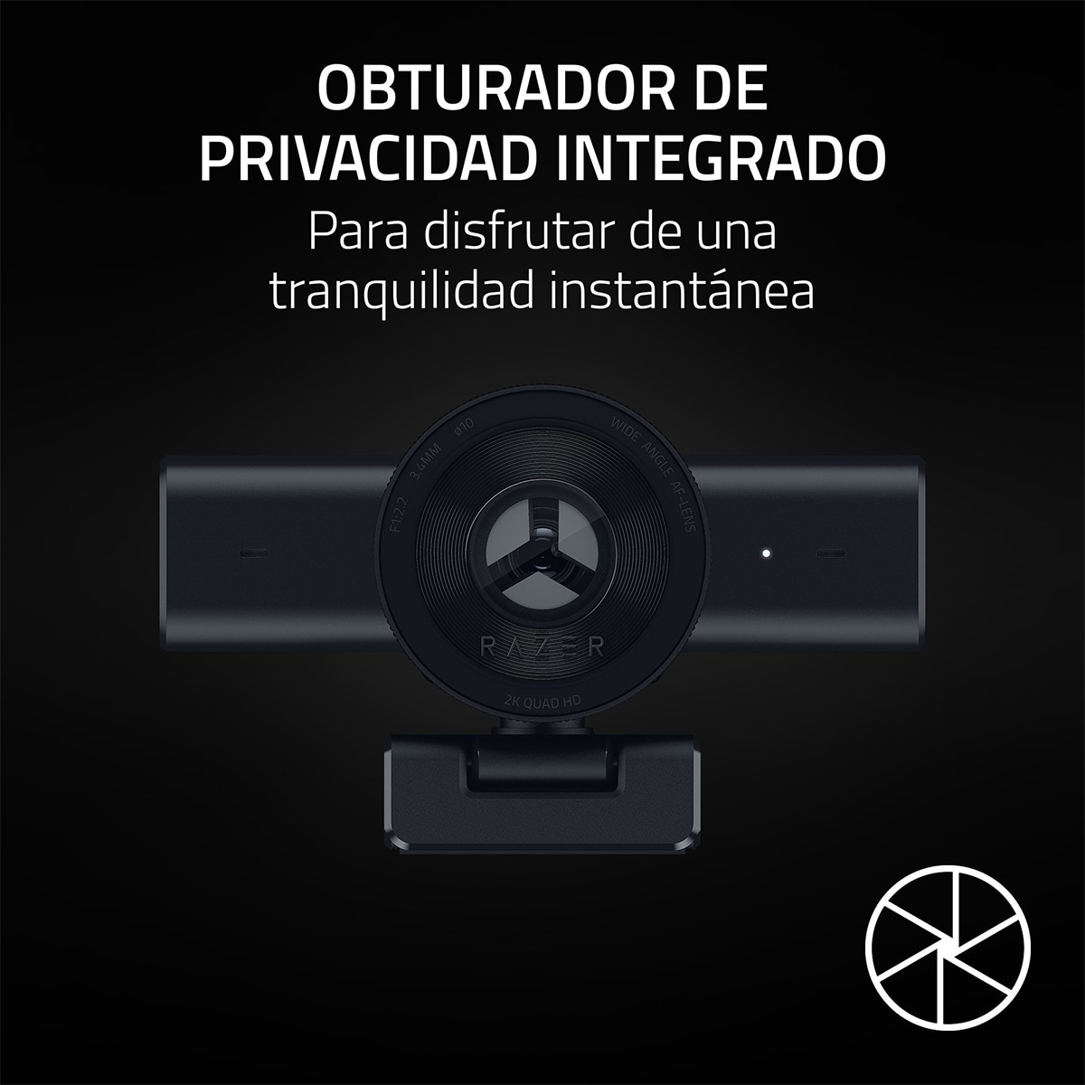 Webcam Razer Kiyo V2 X, Full HD con micrófono integrado Negro-6