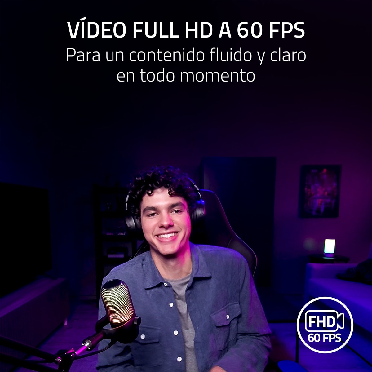 Webcam Razer Kiyo V2 X, Full HD con micrófono integrado Negro-7