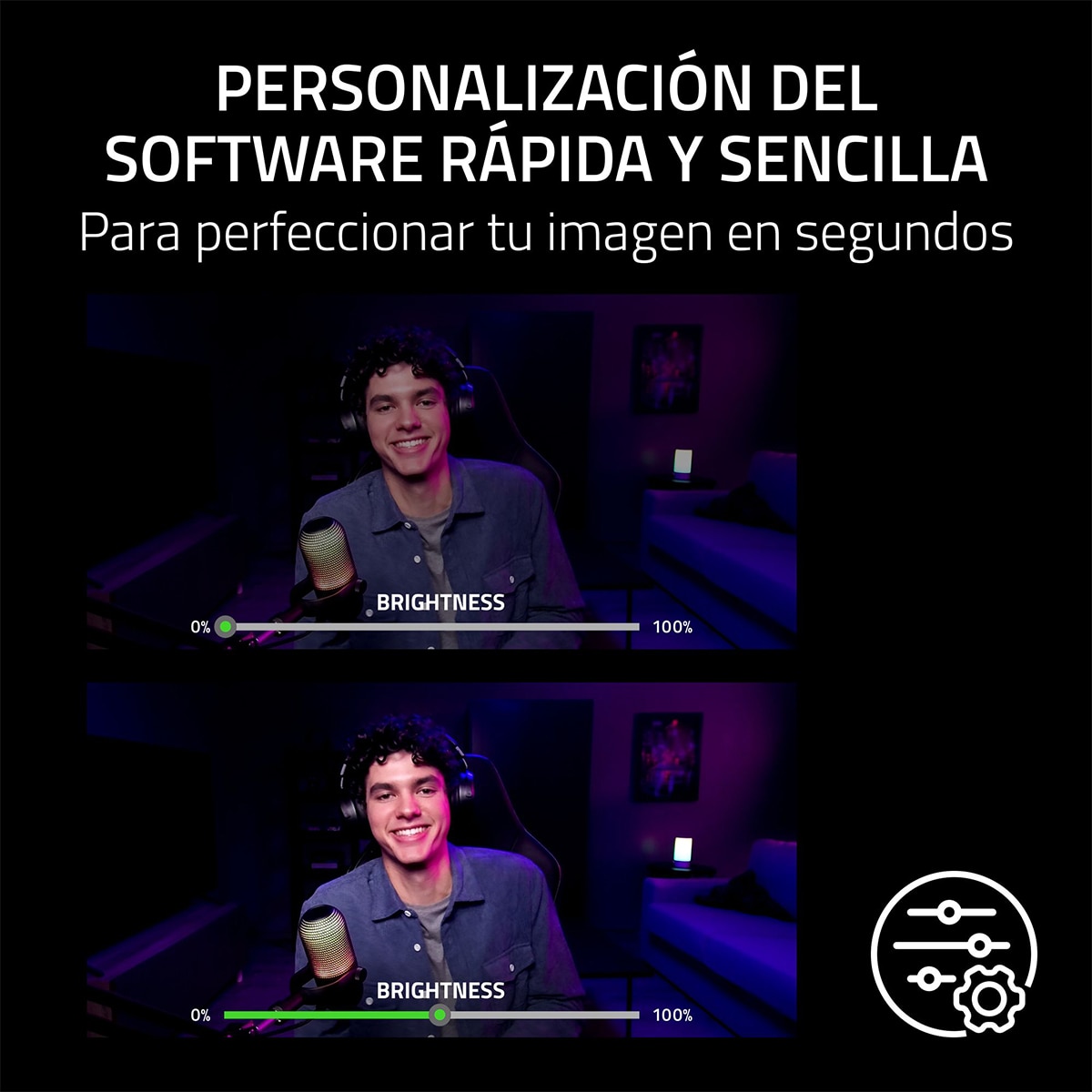 Webcam Razer Kiyo V2 X, Full HD con micrófono integrado Negro-9